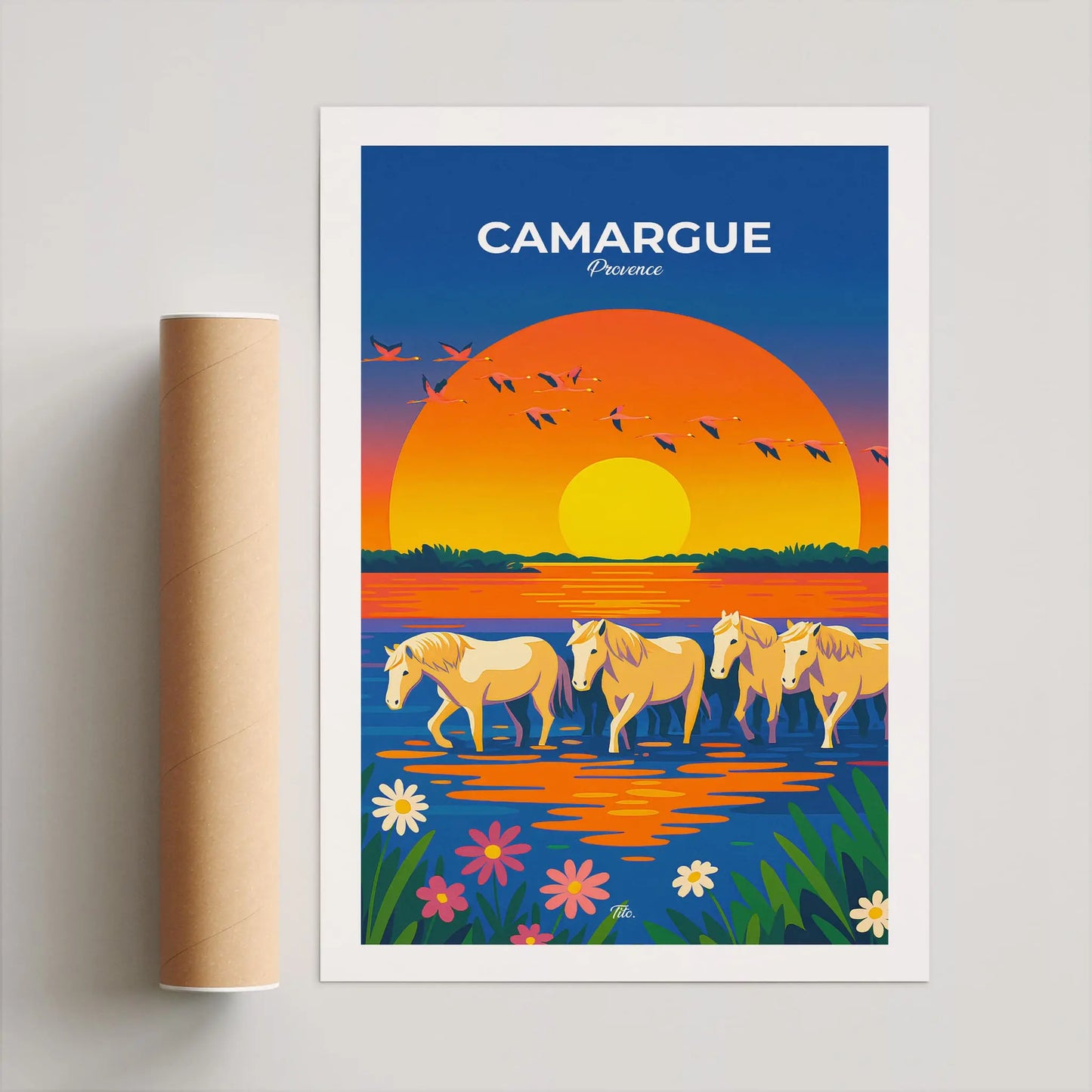 Affiche Camargue