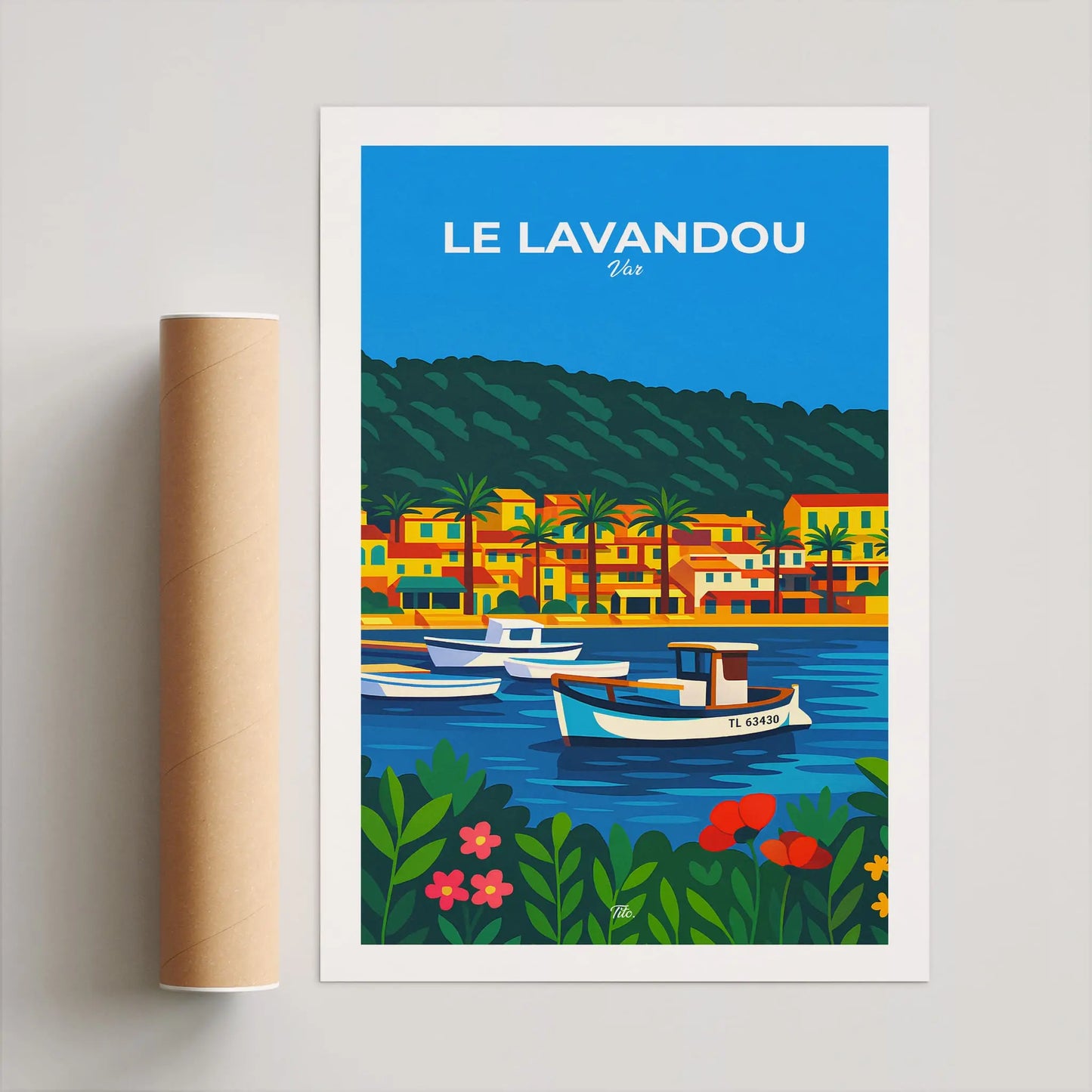 Affiche Le Lavandou