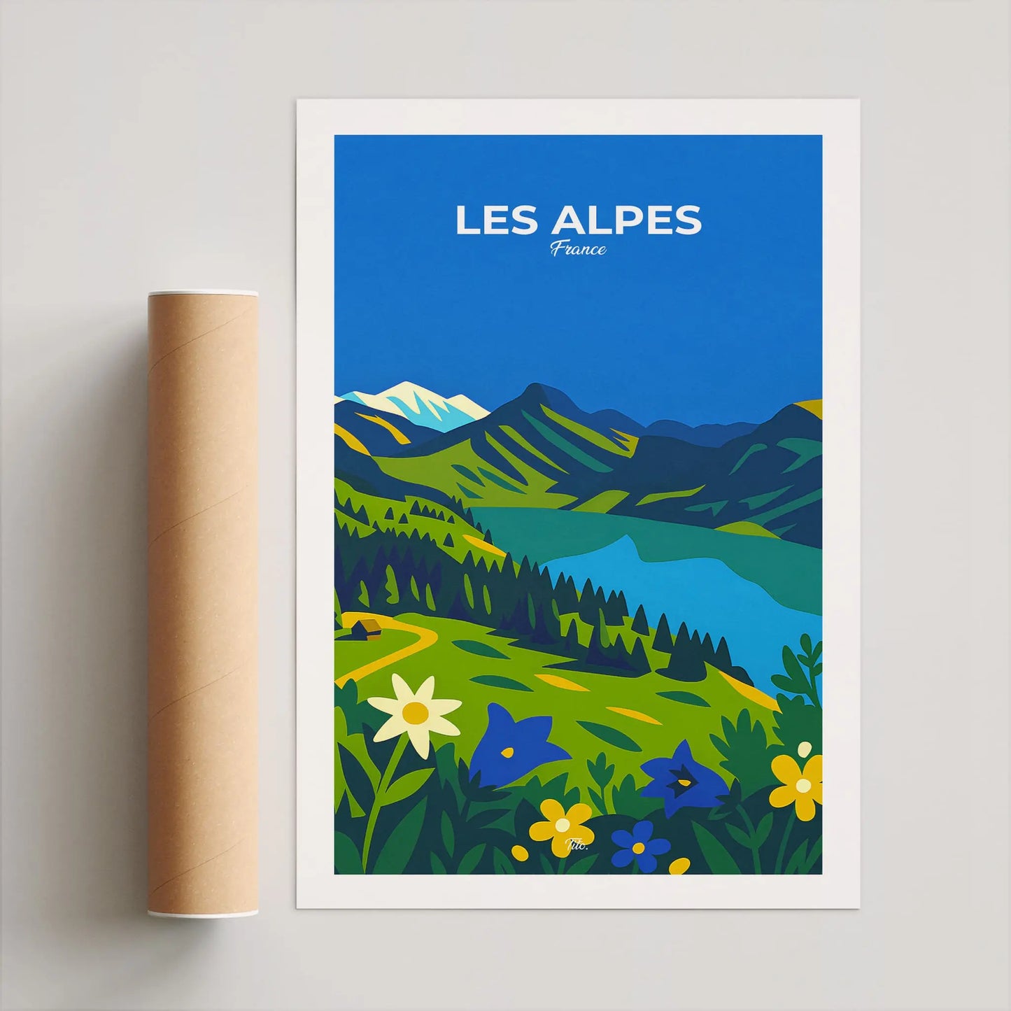 Affiche Les Alpes