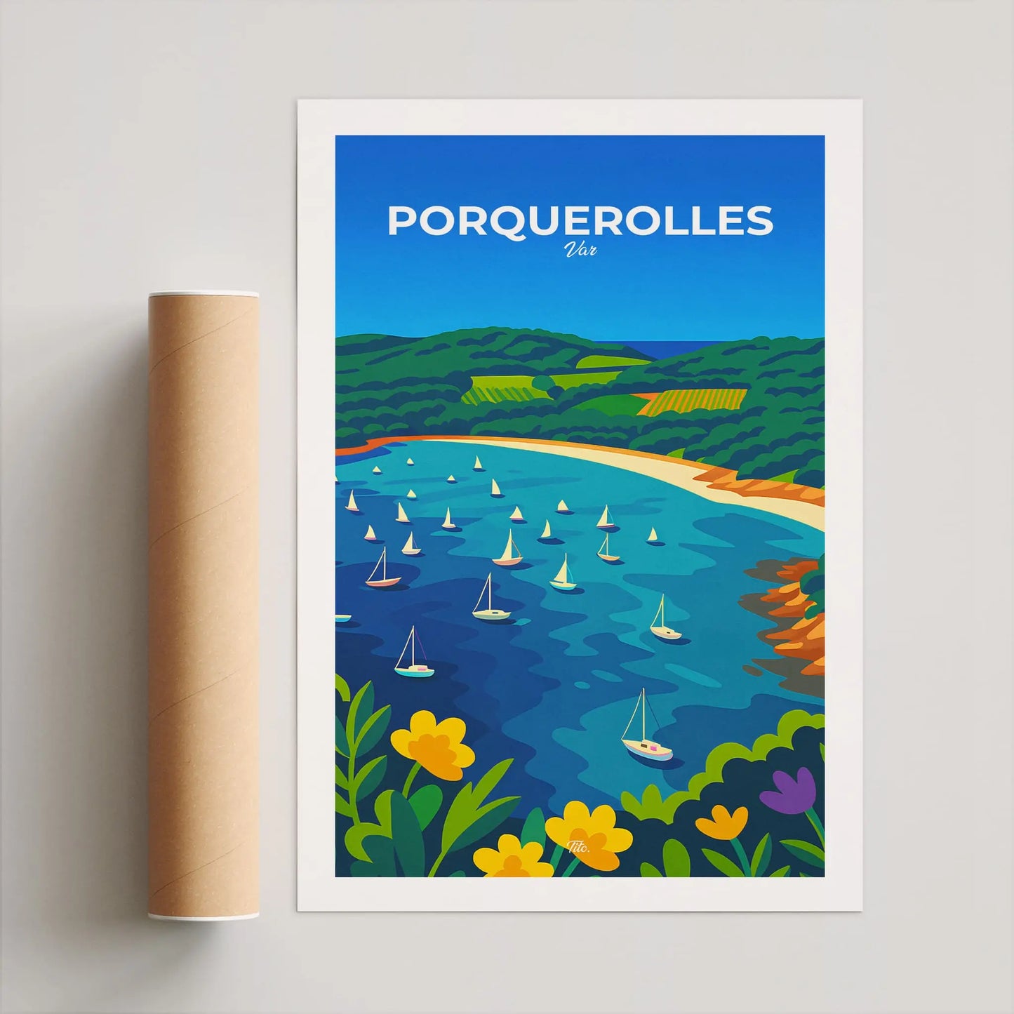 Affiche Porquerolles