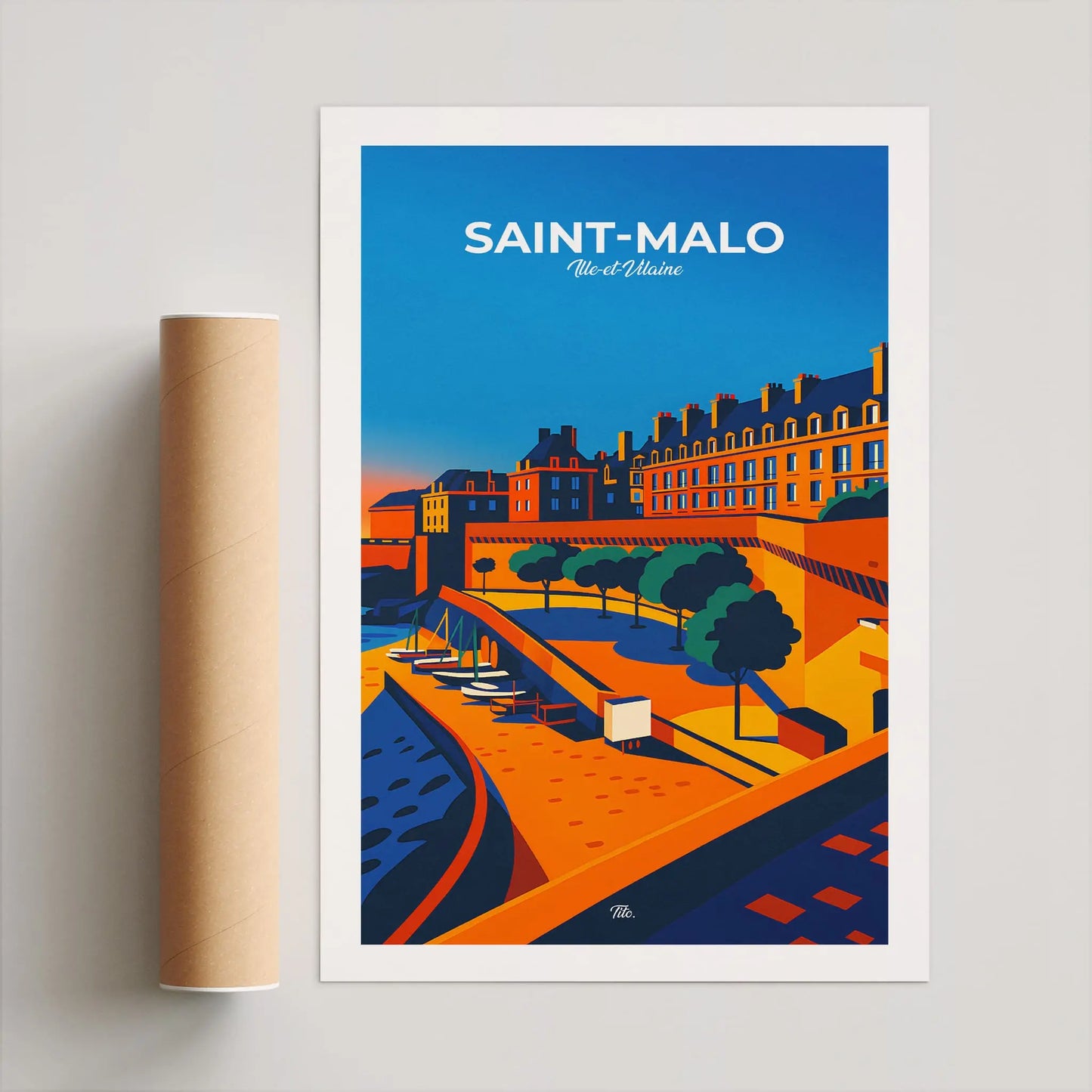 Affiche Saint-Malo