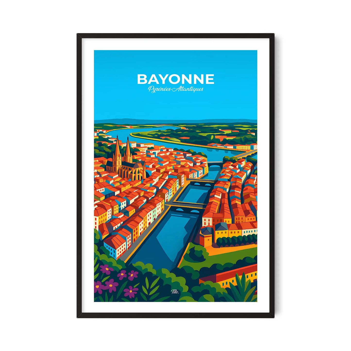 Affiche Bayonne