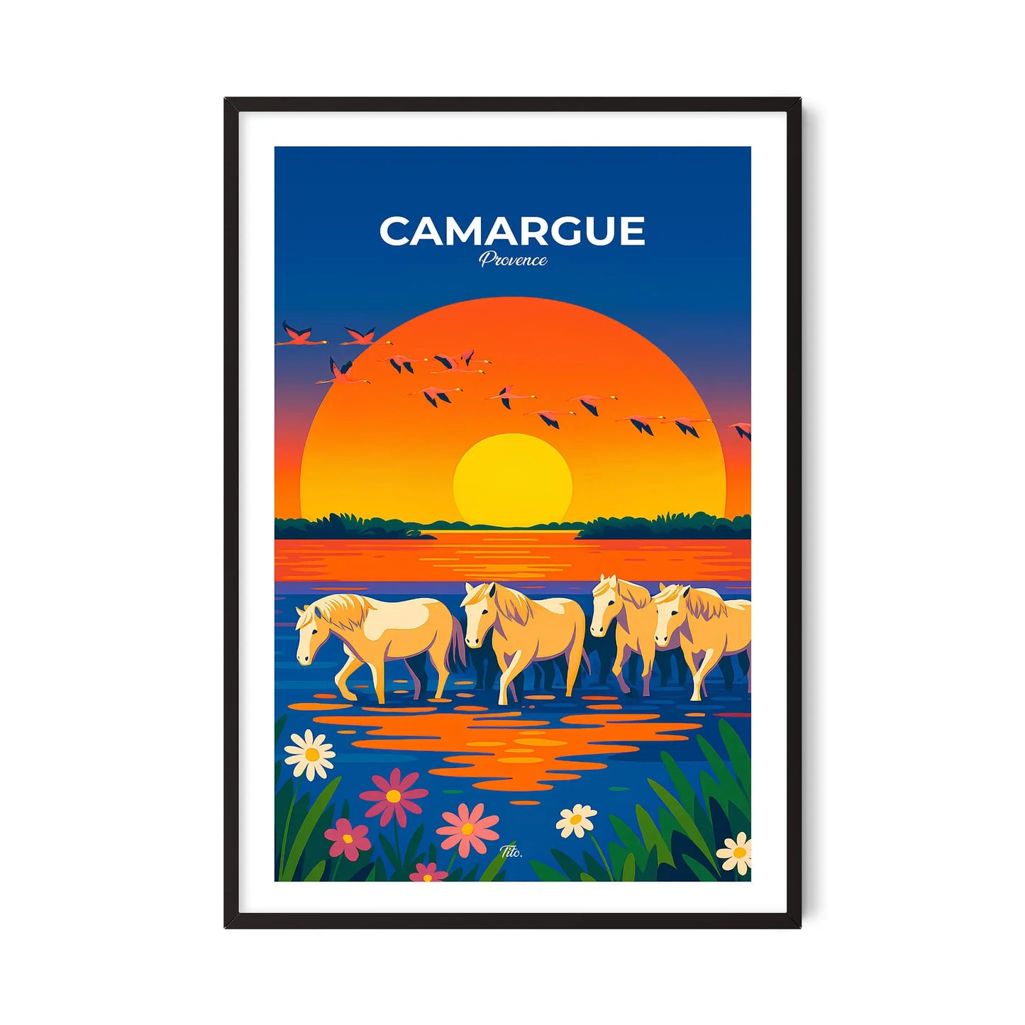 Affiche Camargue