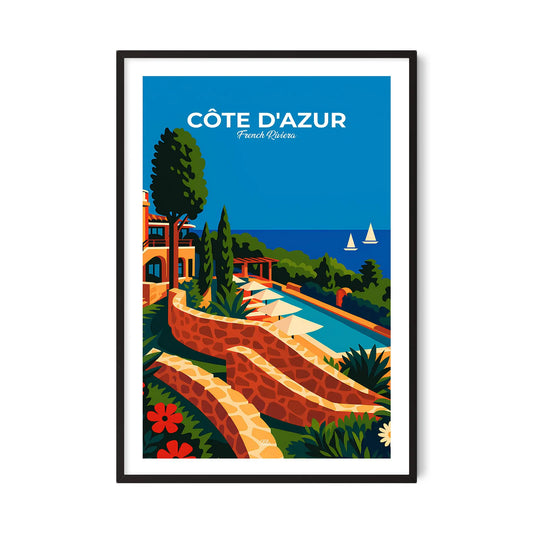 Affiche Côte d'Azur