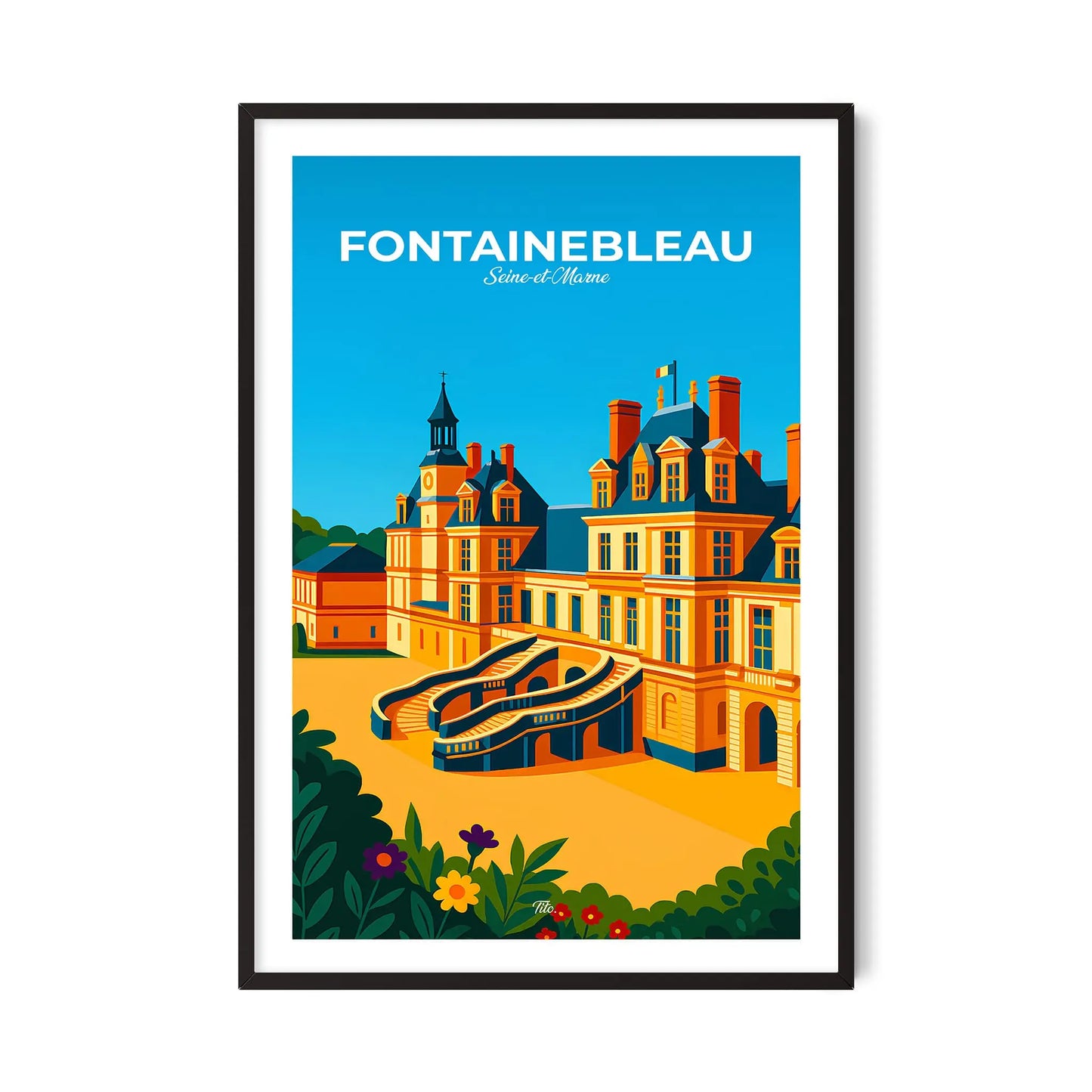 Affiche Fontainebleau