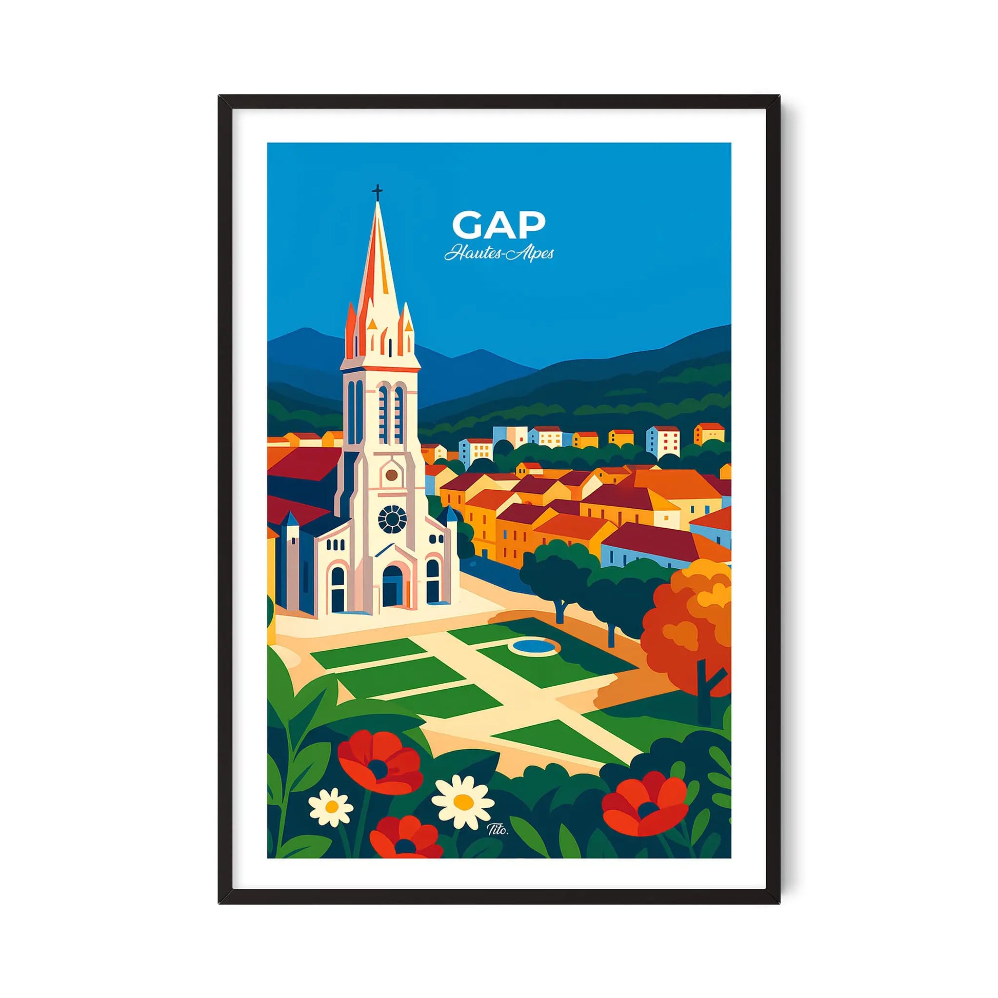 Affiche Gap - Poster vintage, impression artistique murale