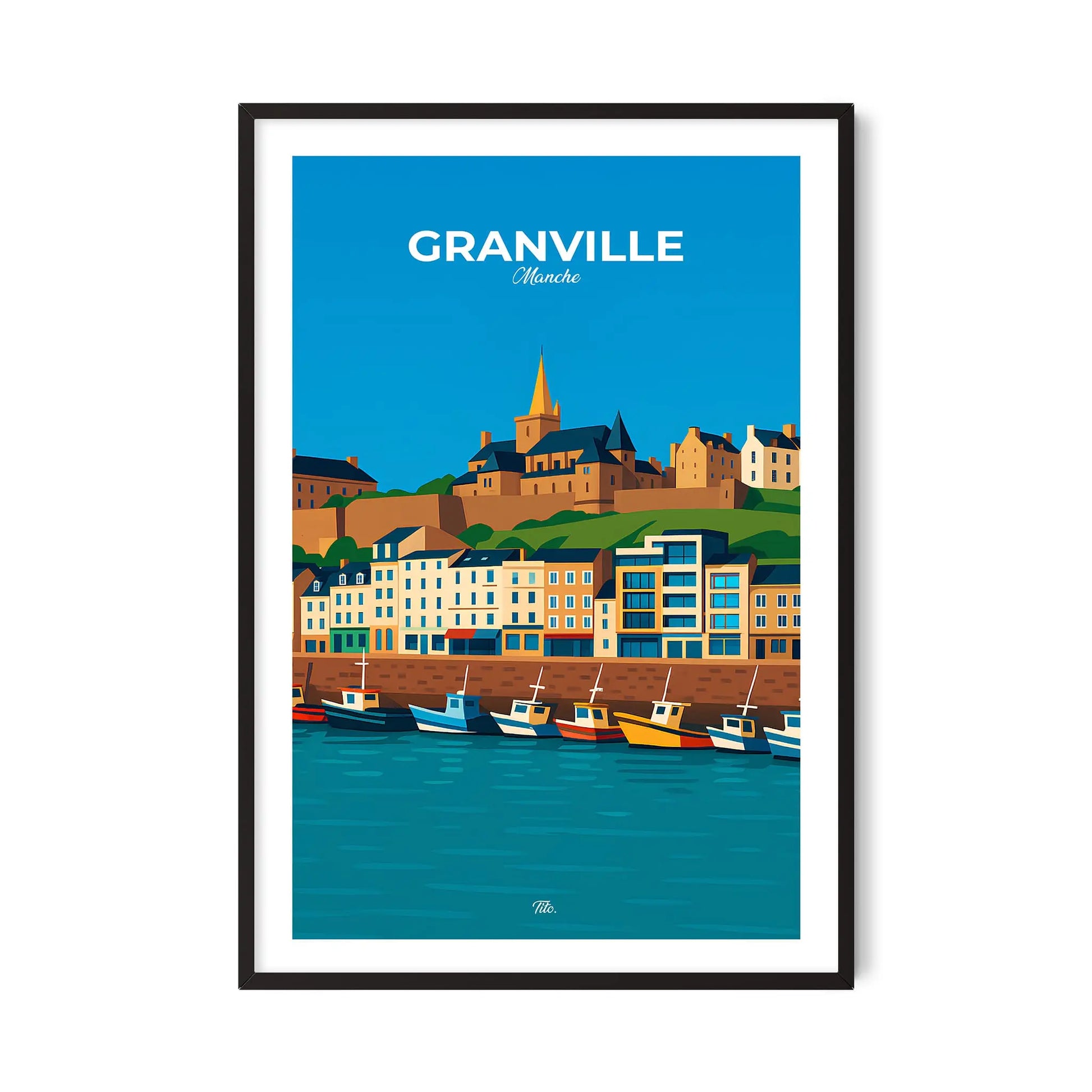 Affiche Granville - Poster vintage, impression artistique murale