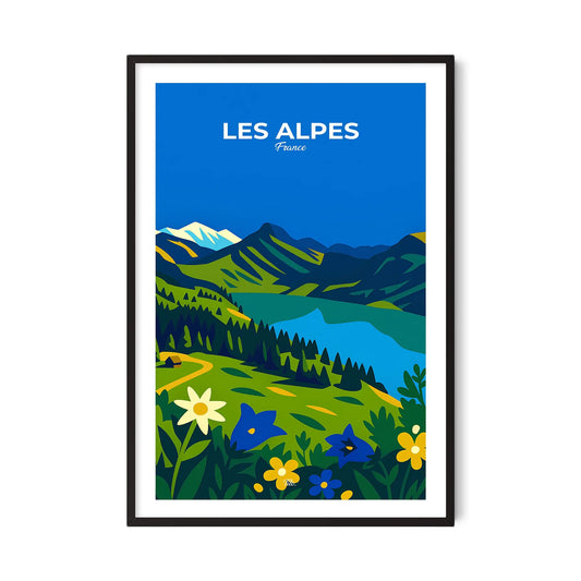 Affiche Les Alpes