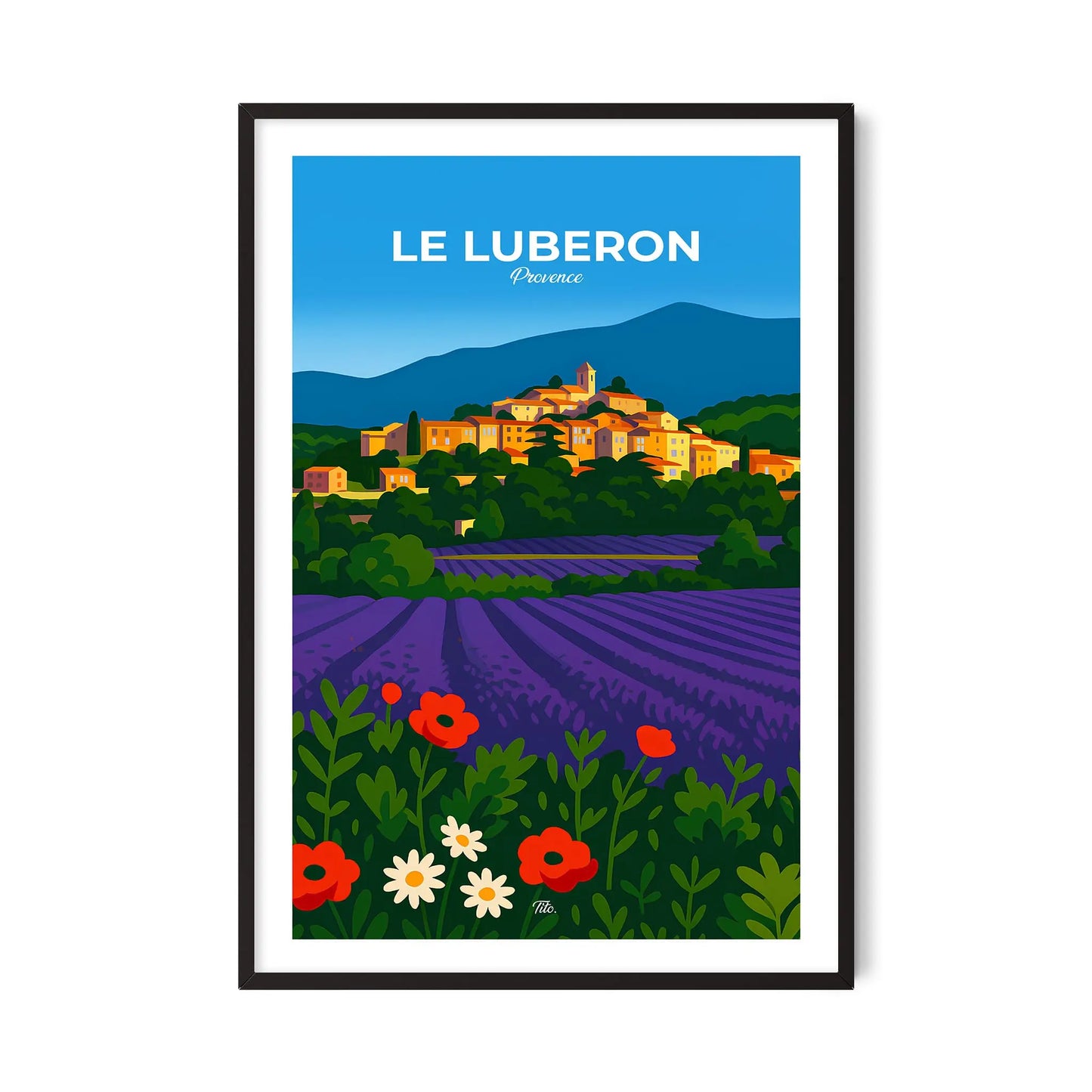 Affiche Le Luberon
