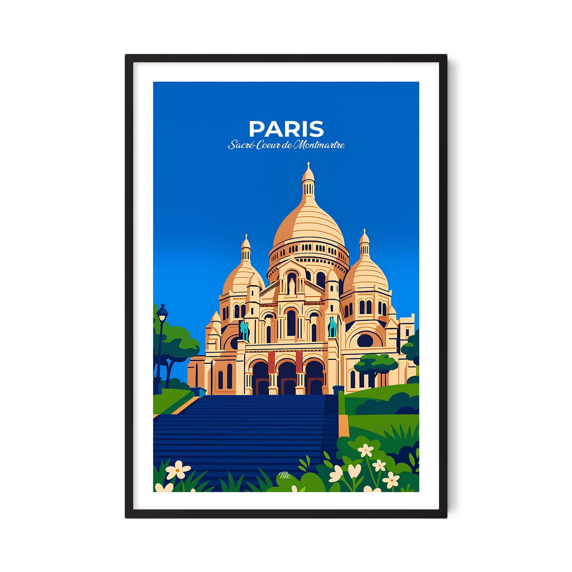 Affiche Paris - Poster vintage, impression artistique murale