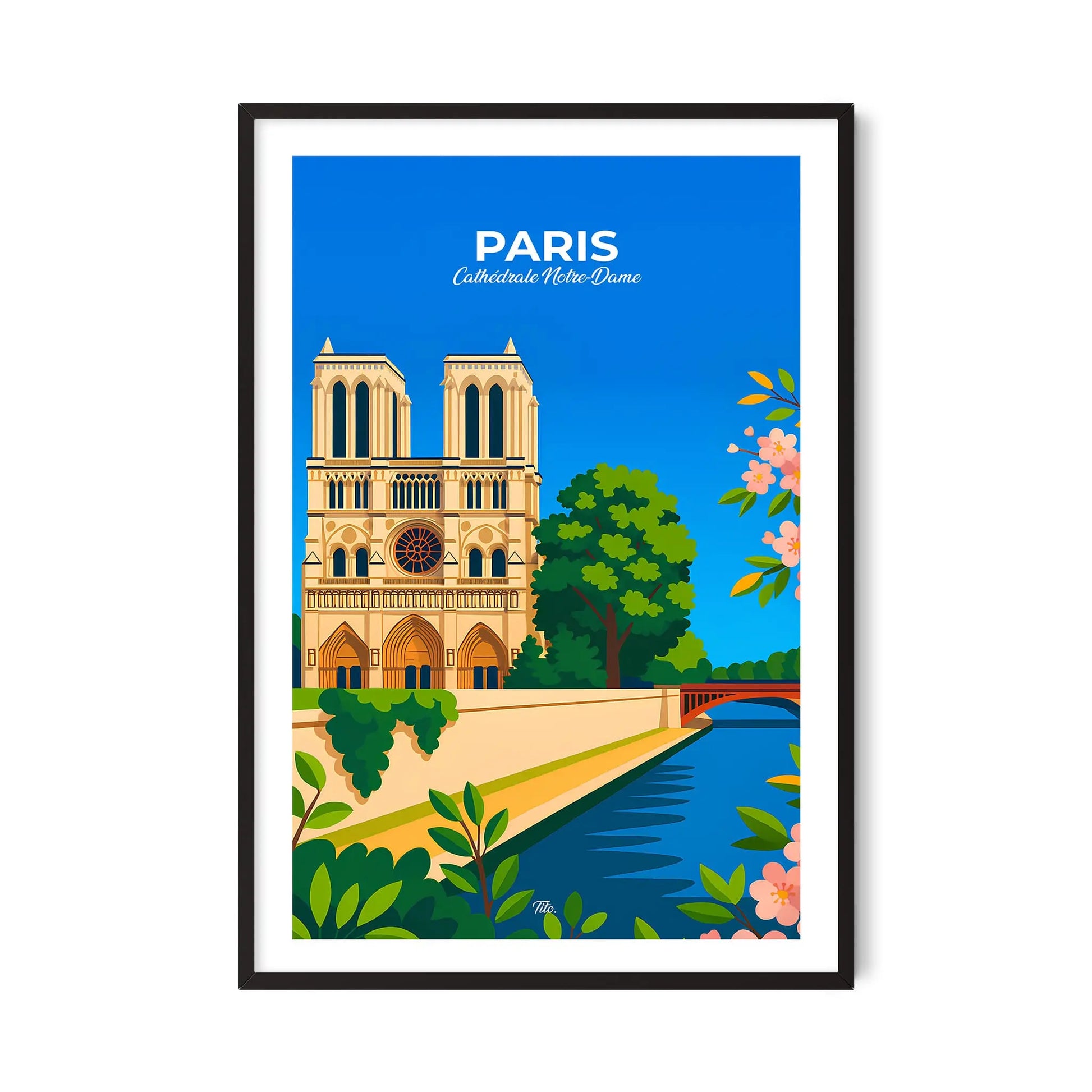 Affiche Paris - Poster vintage, impression artistique murale