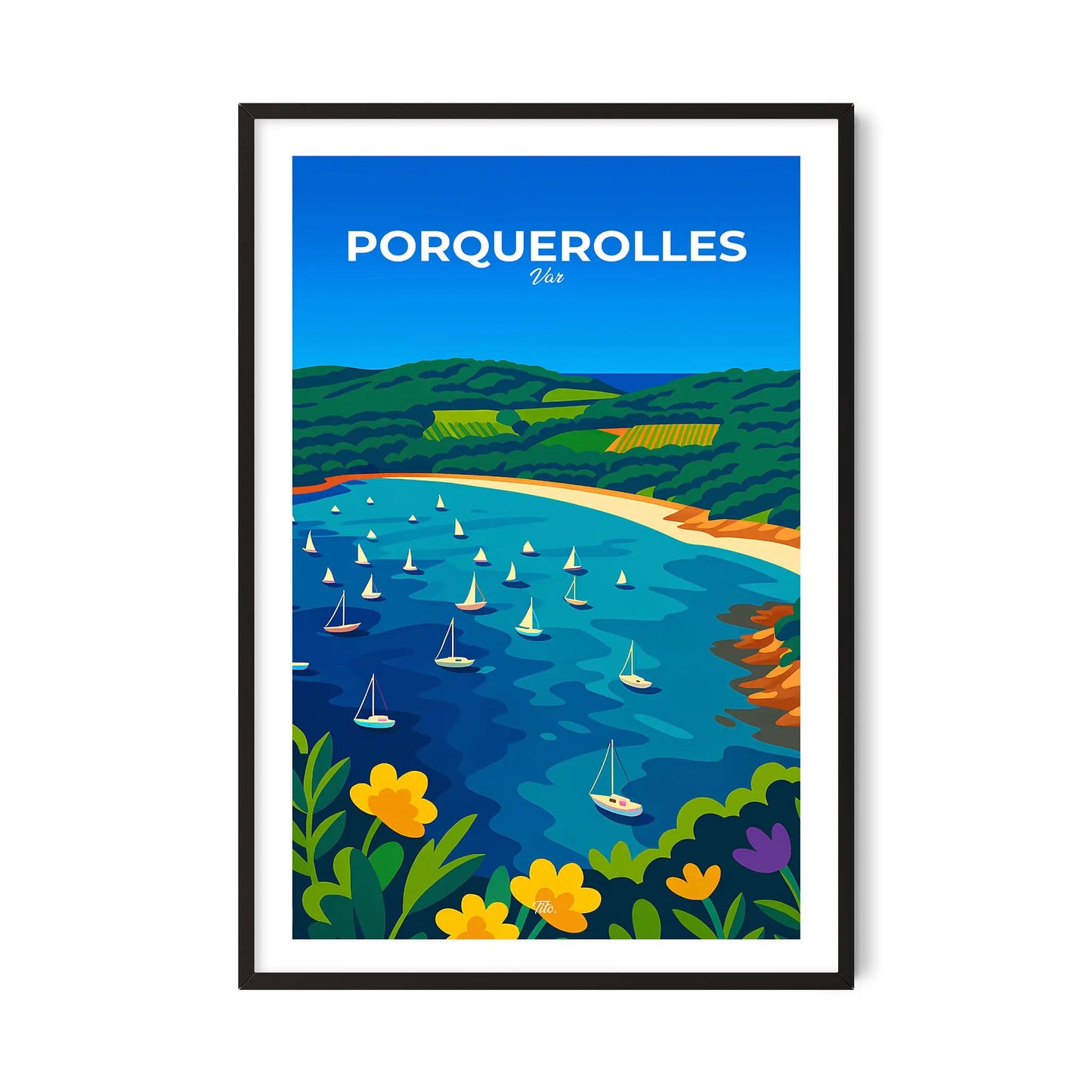 Affiche Porquerolles