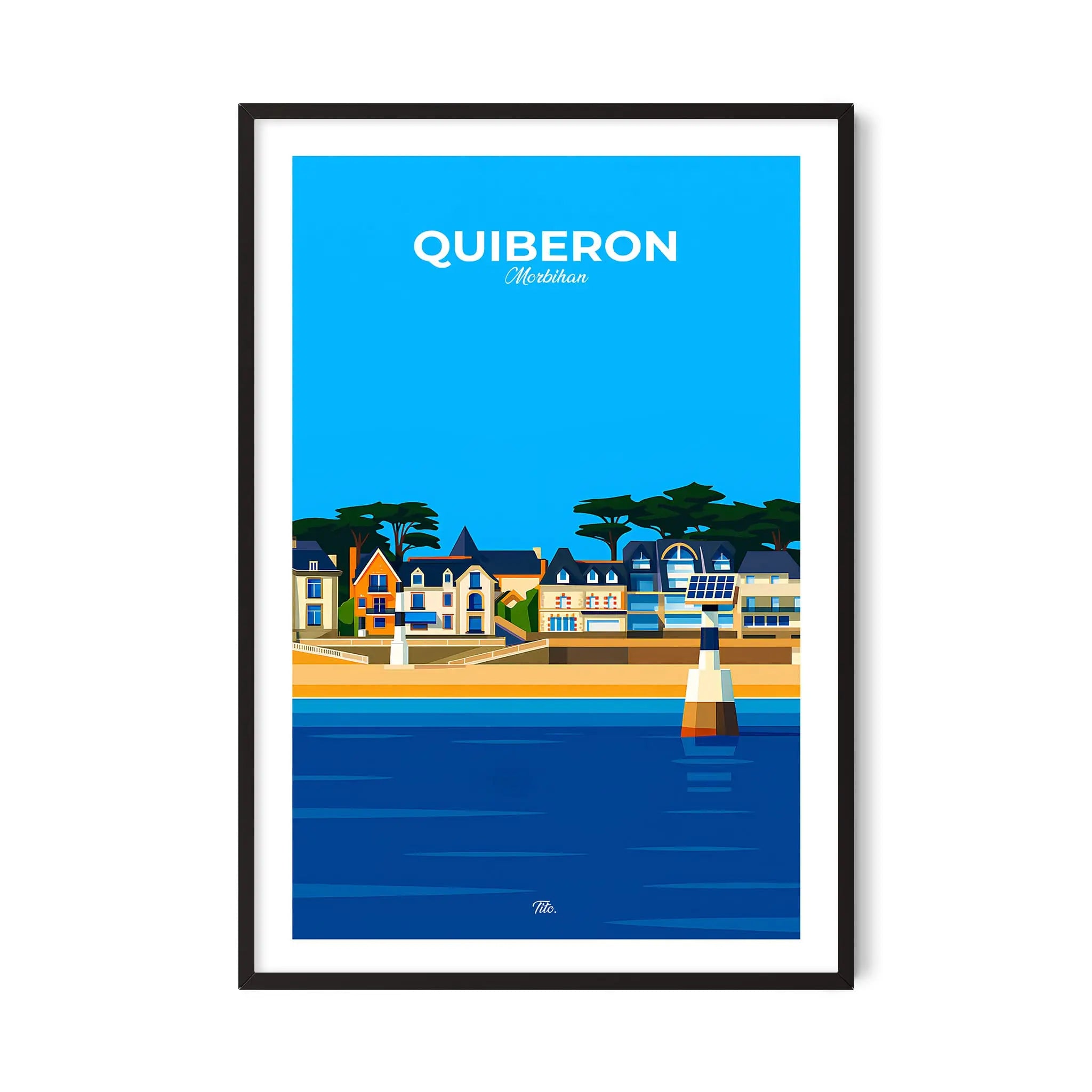 Affiche Quiberon · Poster Vintage Premium · Made in France · Tito ...