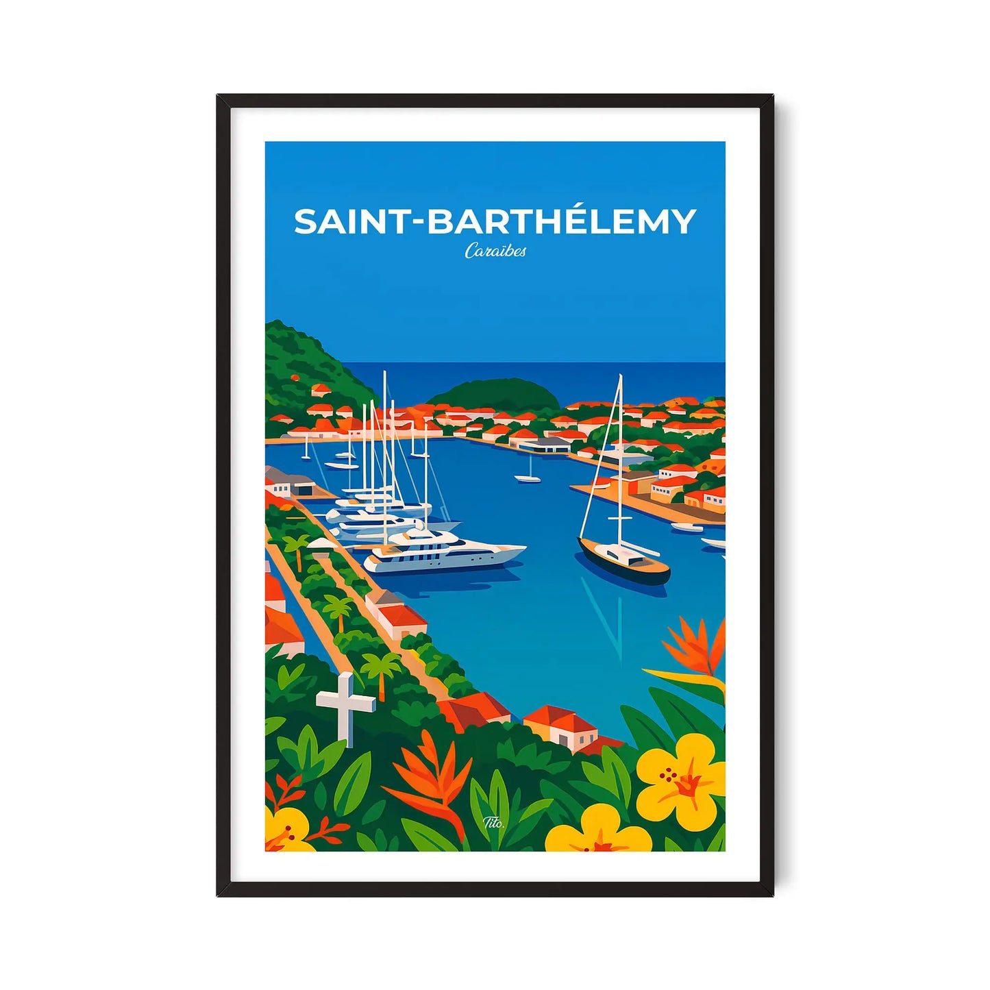 Affiche Saint-Barthélemy