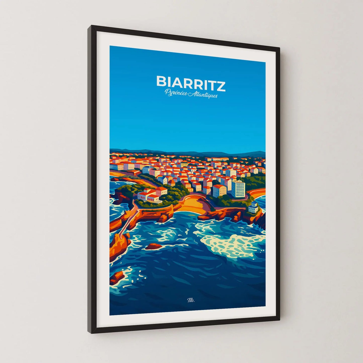 Affiche Biarritz