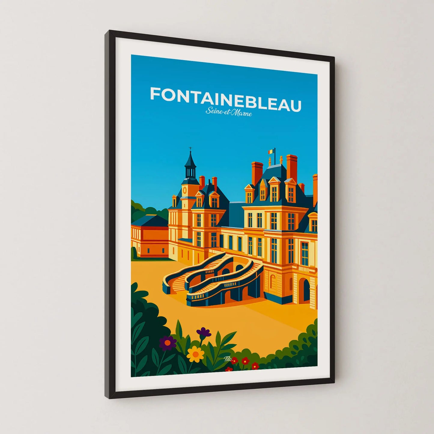Affiche Fontainebleau