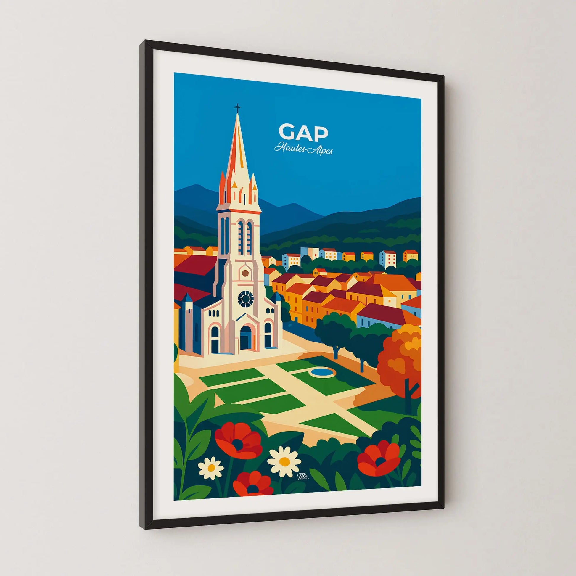Affiche Gap - Poster vintage, impression artistique murale