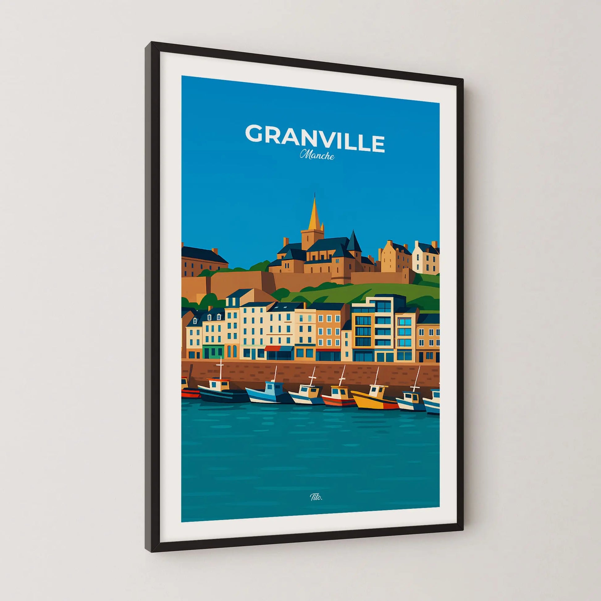 Affiche Granville - Poster vintage, impression artistique murale