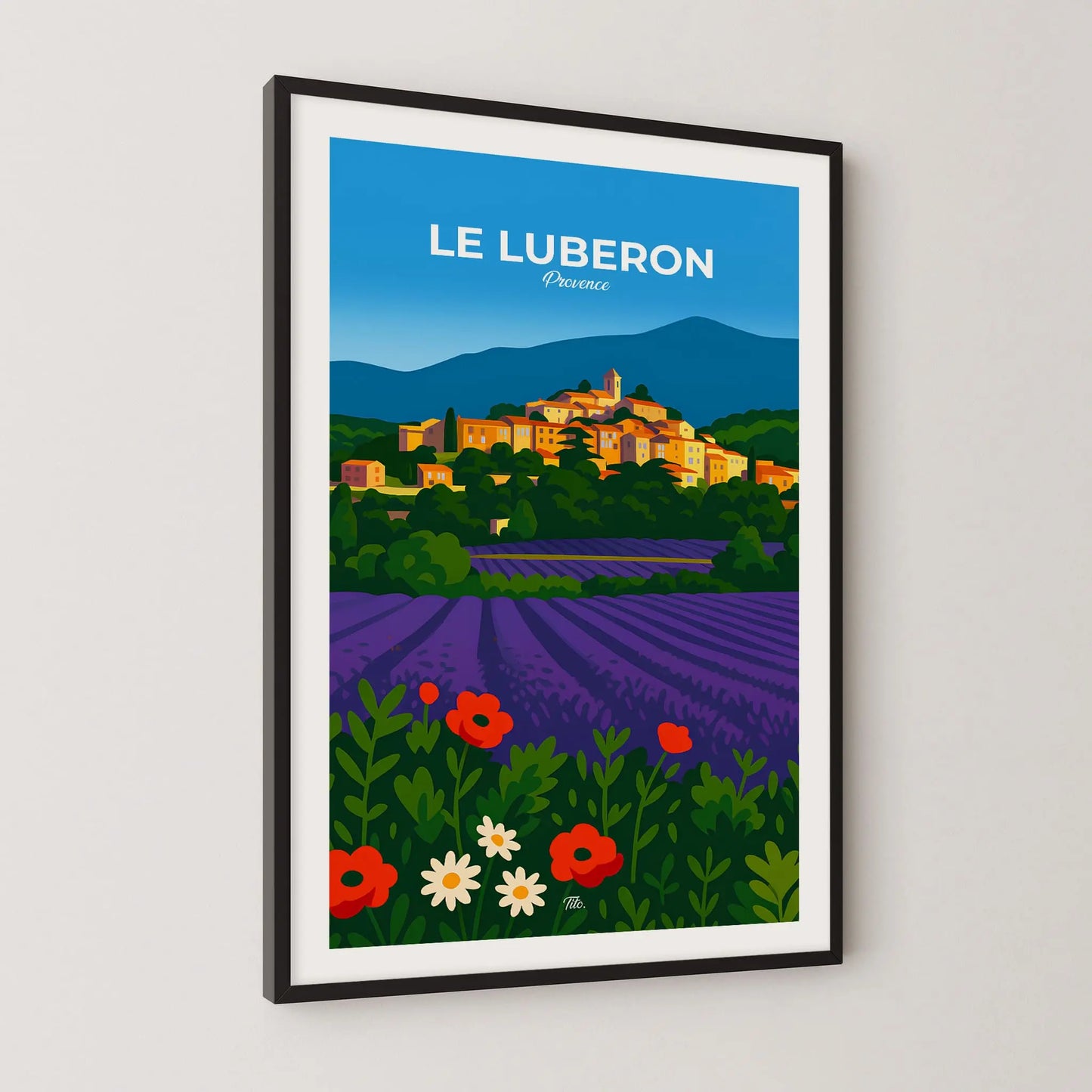 Affiche Le Luberon