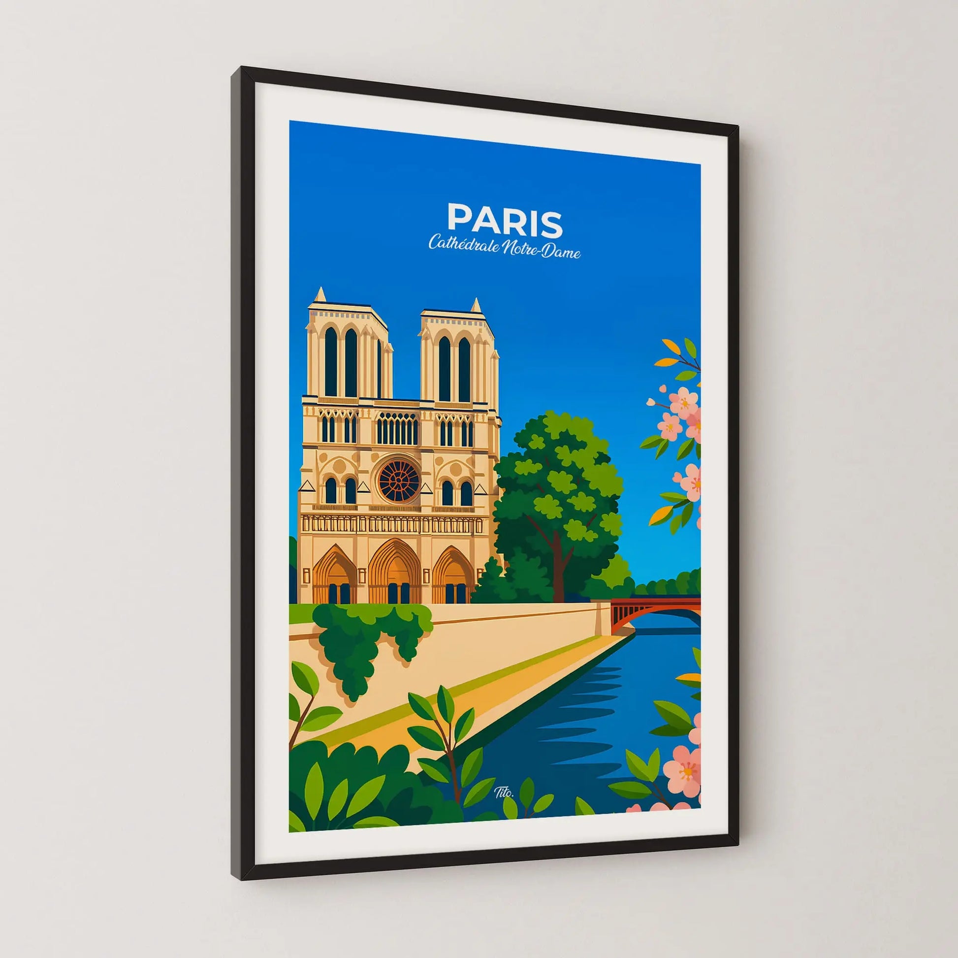 Affiche Paris - Poster vintage, impression artistique murale