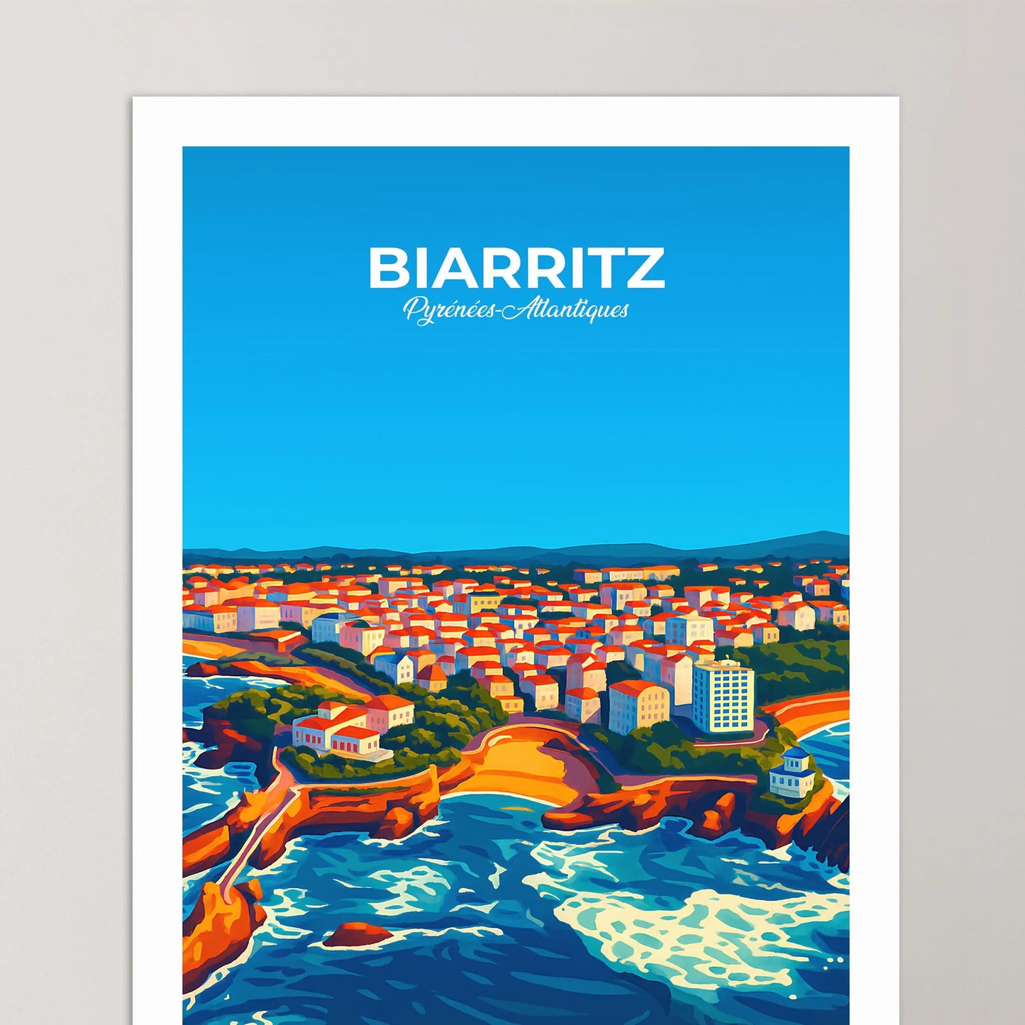 Affiche Biarritz