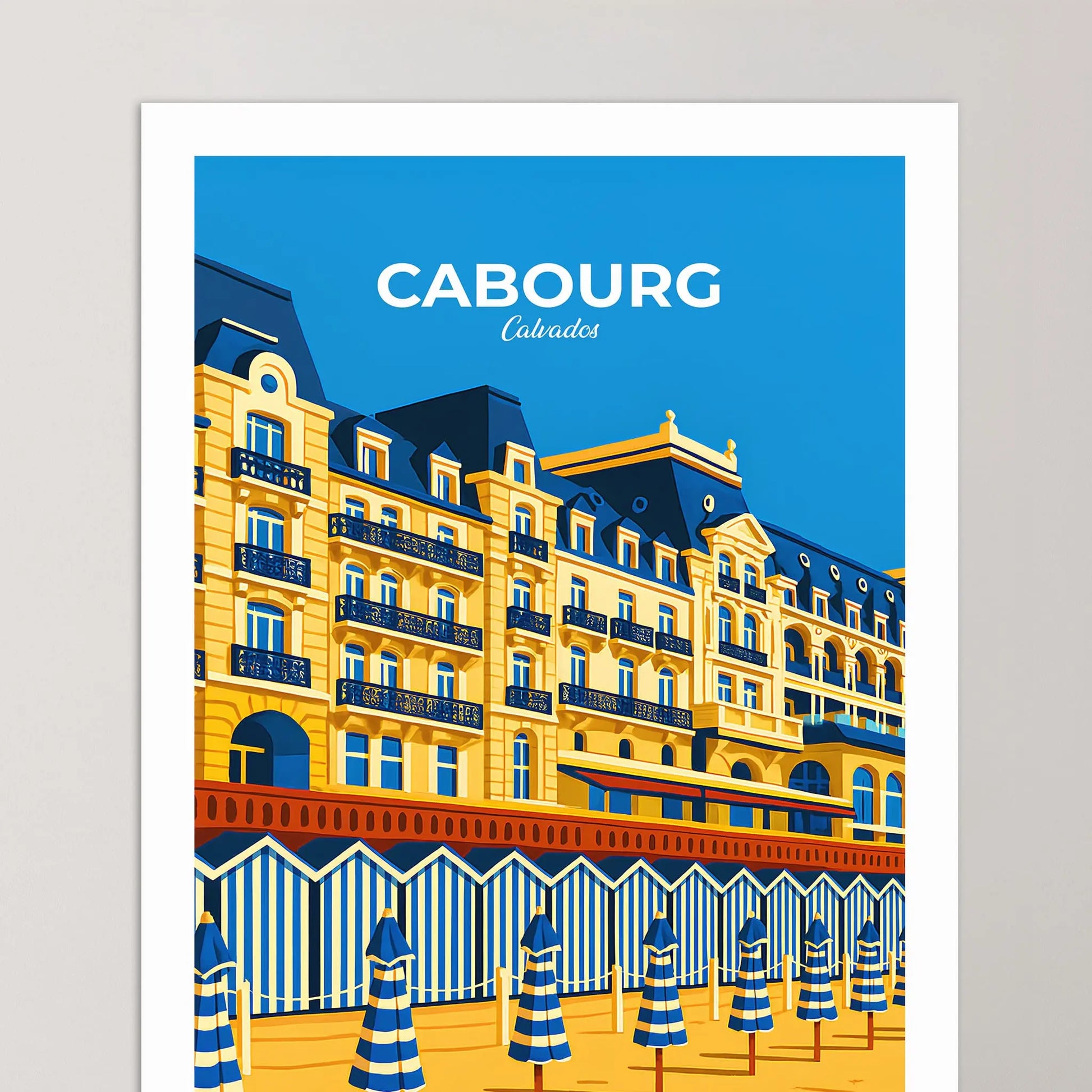 Affiche Cabourg - Poster vintage, impression artistique murale