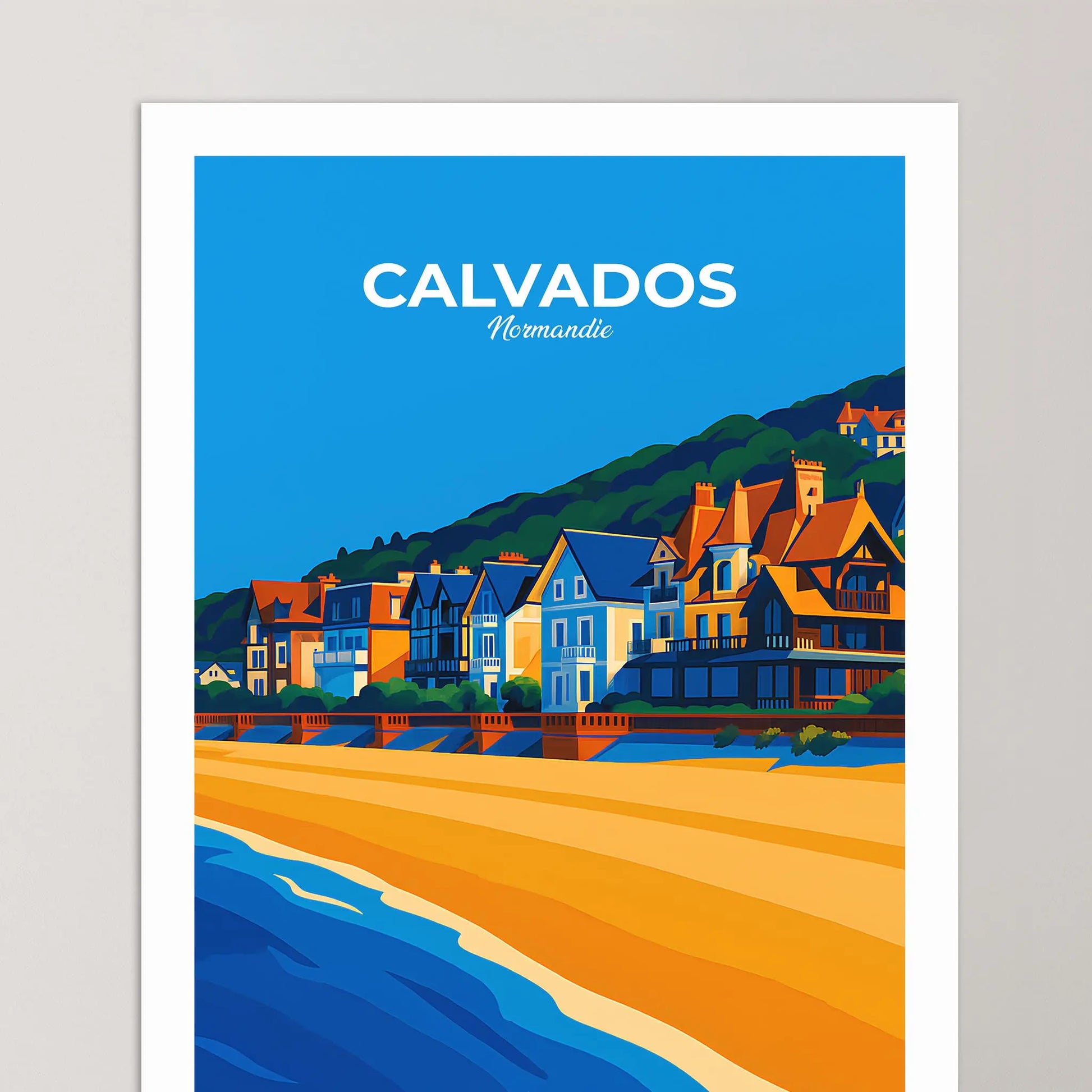 Affiche Calvados - Poster vintage, impression artistique murale