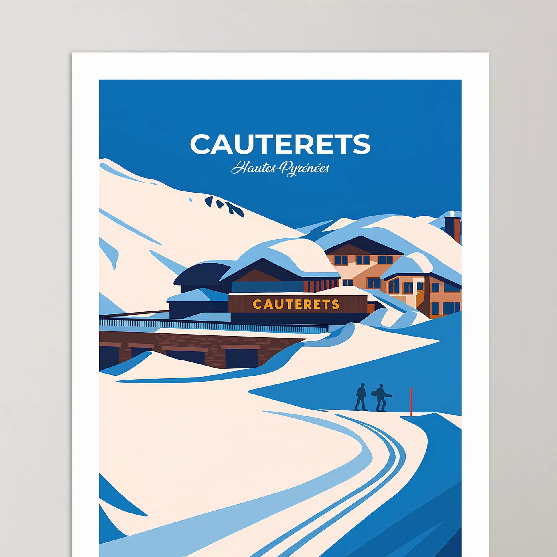 Affiche Cauterets - Poster vintage, impression artistique murale