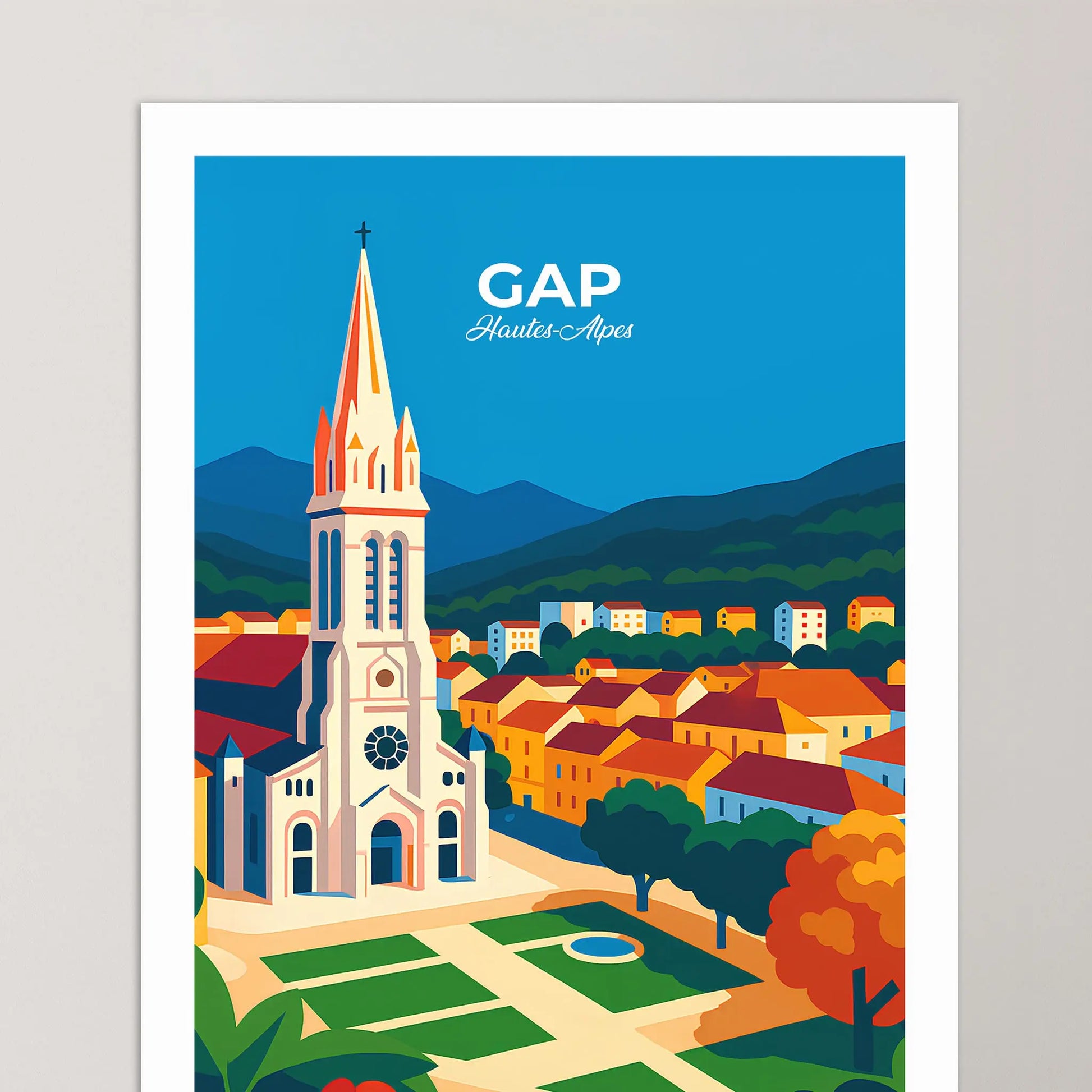 Affiche Gap - Poster vintage, impression artistique murale