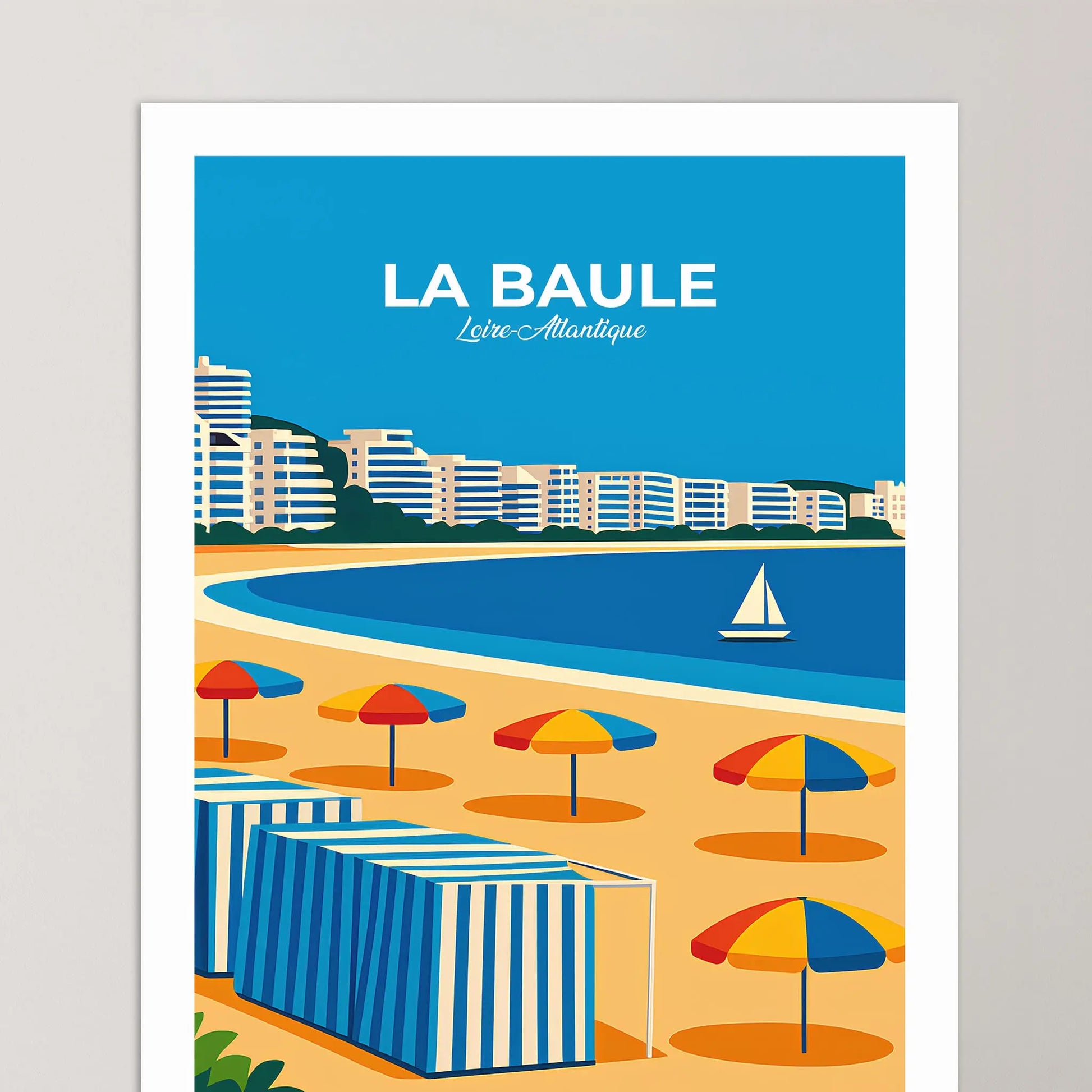 Affiche La Baule - Poster vintage, impression artistique murale