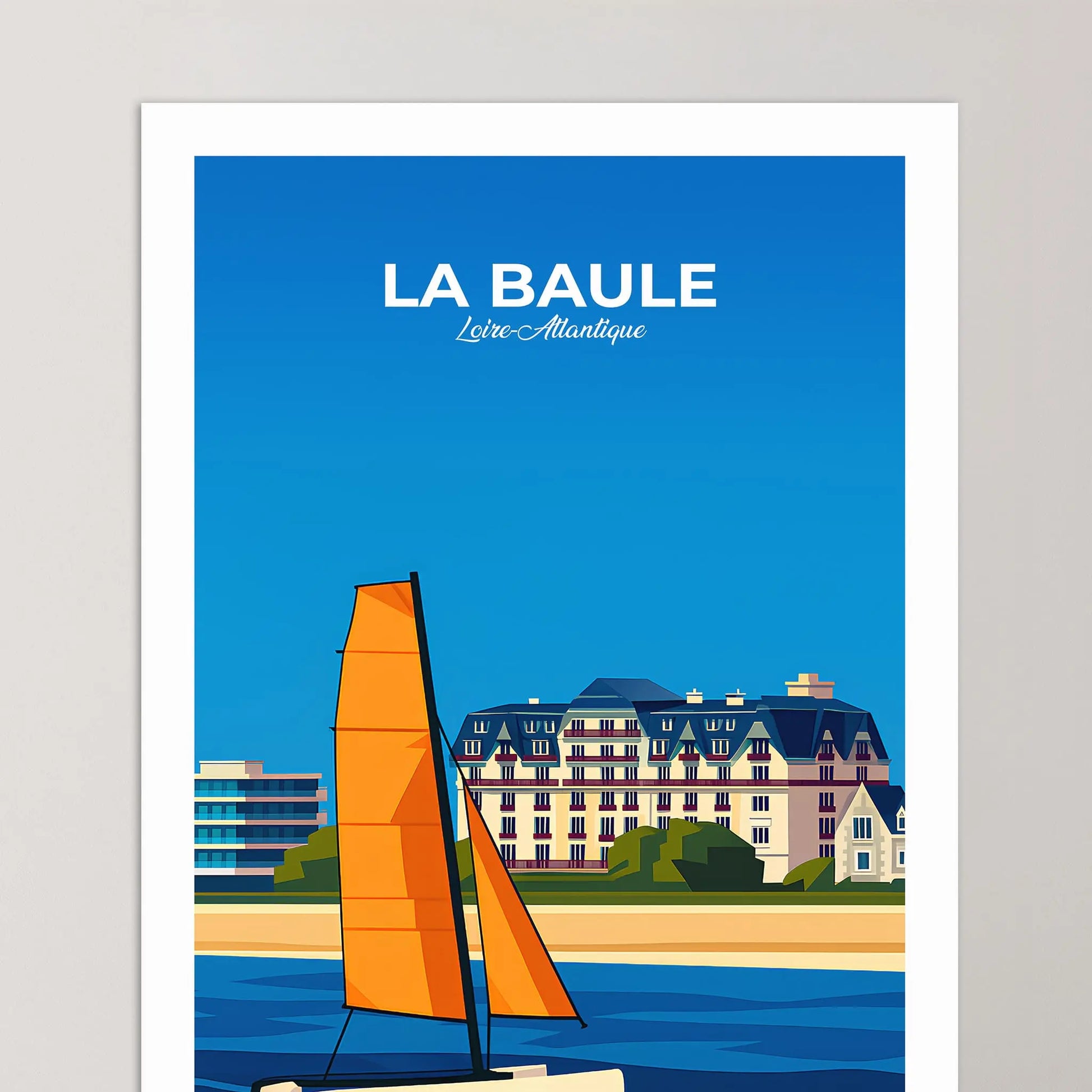 Affiche La Baule - Poster vintage, impression artistique murale