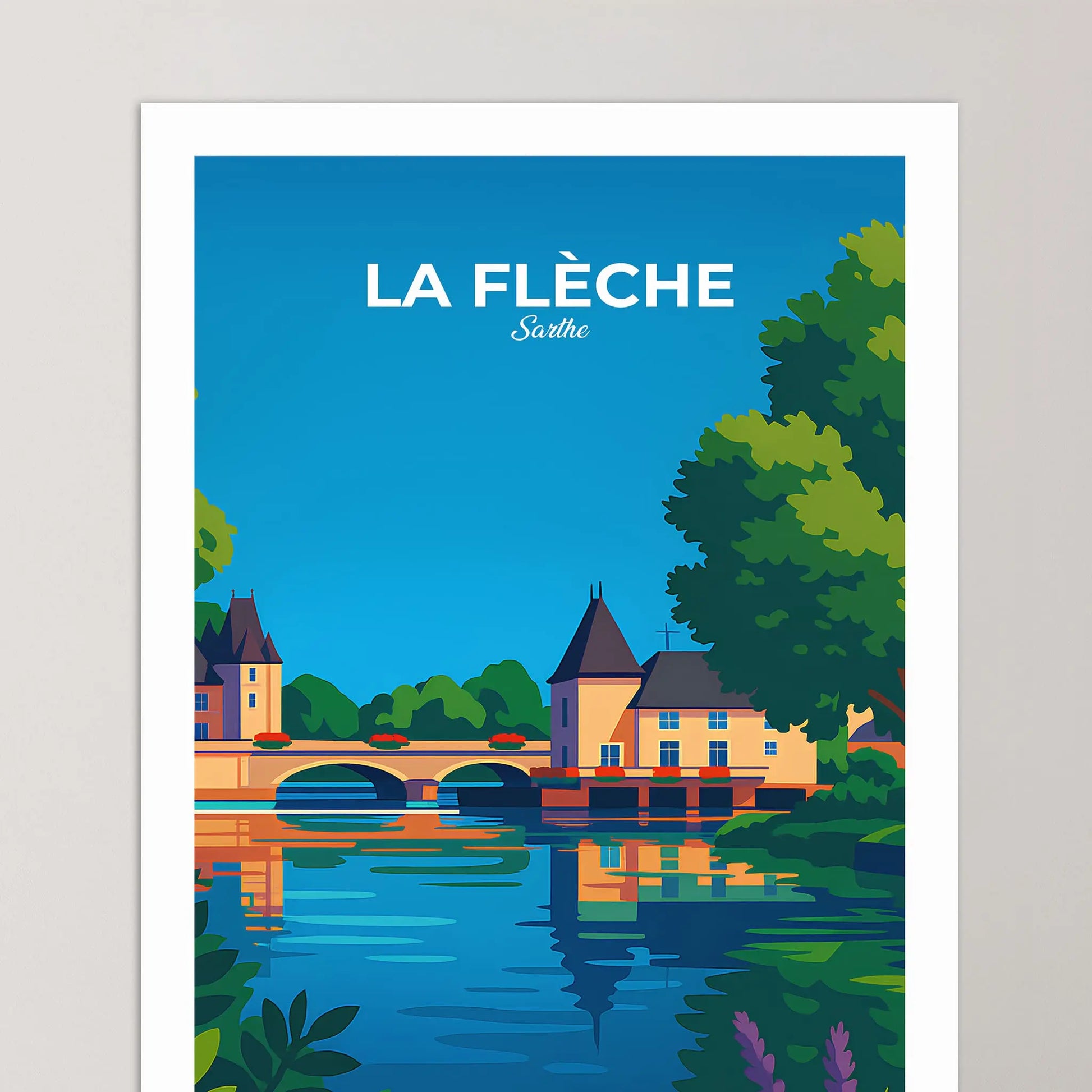 Affiche La Flèche - Poster vintage, impression artistique murale