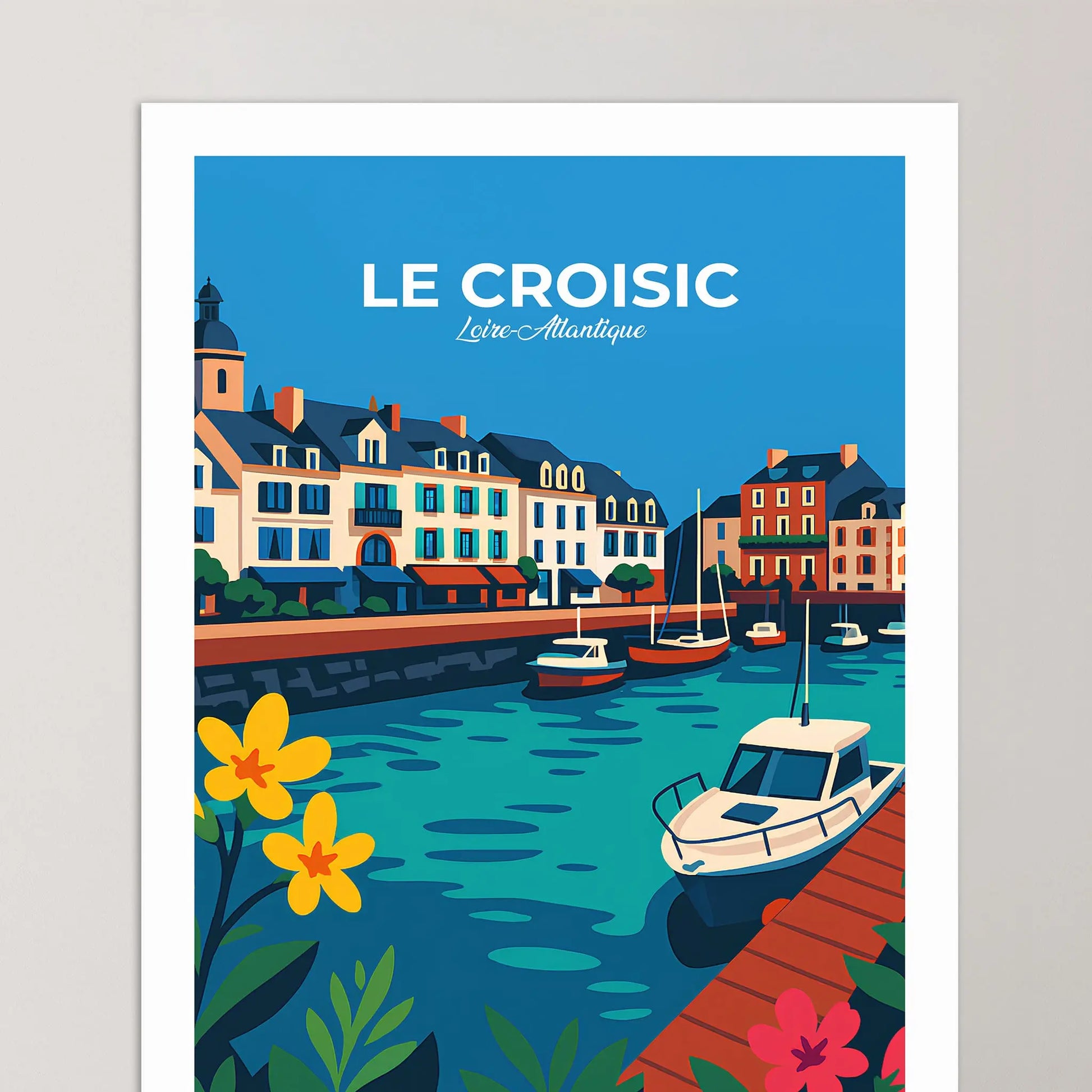 Affiche Le Croisic - Poster vintage, impression artistique murale