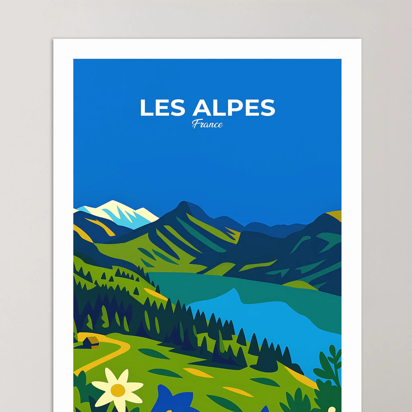 Affiche Les Alpes