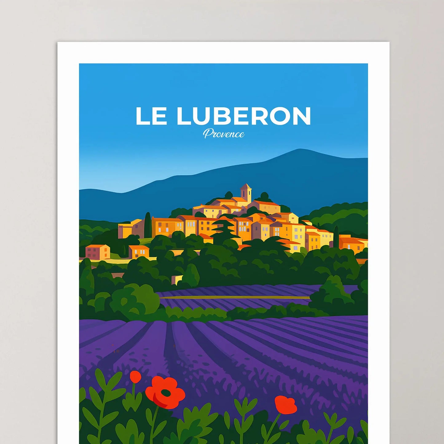 Affiche Le Luberon