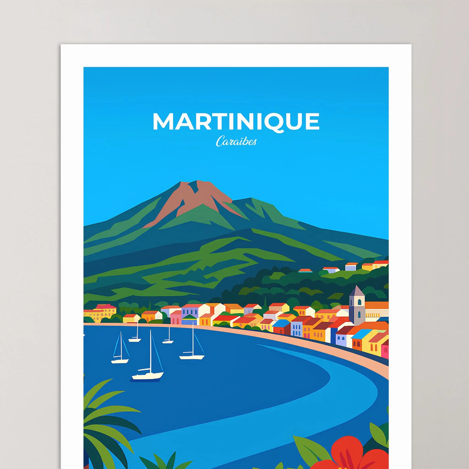 Affiche Martinique - Poster vintage, impression artistique murale