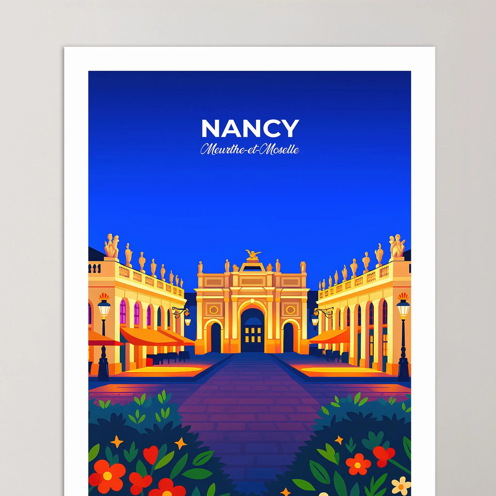 Affiche Nancy - Poster vintage, impression artistique murale