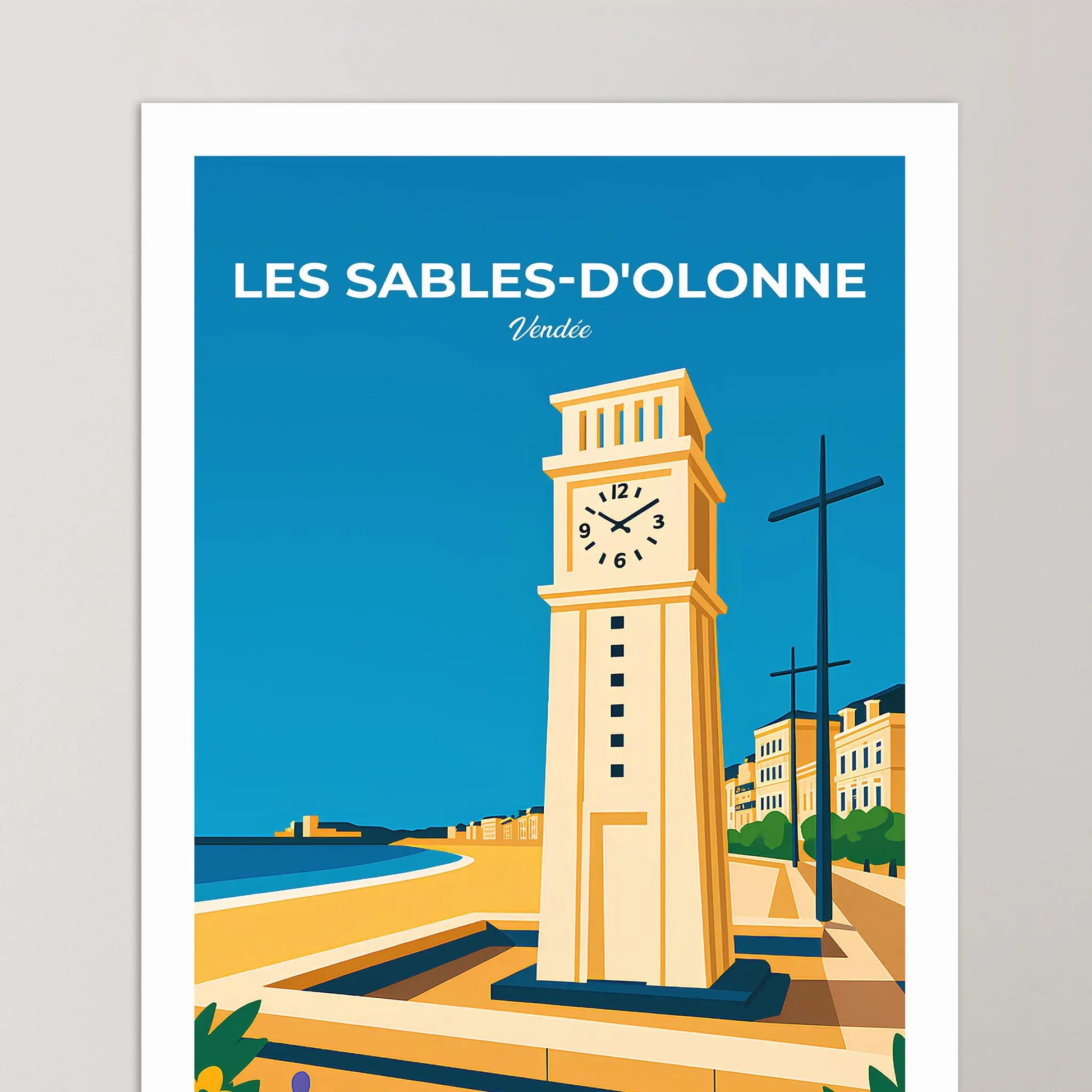 Affiche Les Sables-d’Olonne - Poster vintage, impression artistique murale