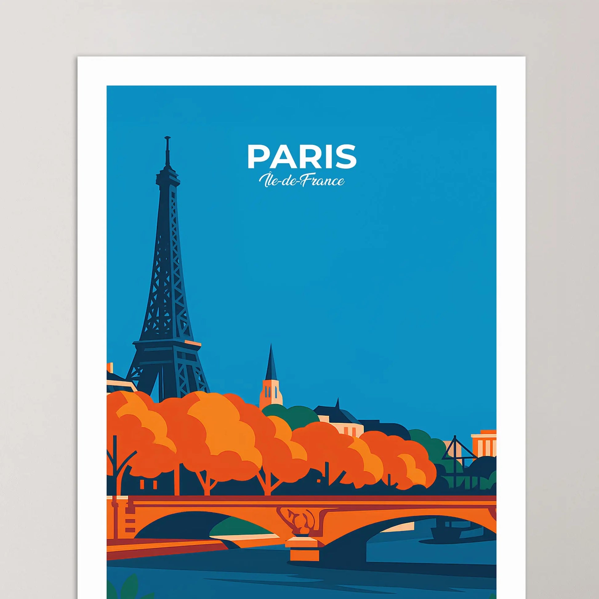 Affiche Paris - Poster vintage, impression artistique murale