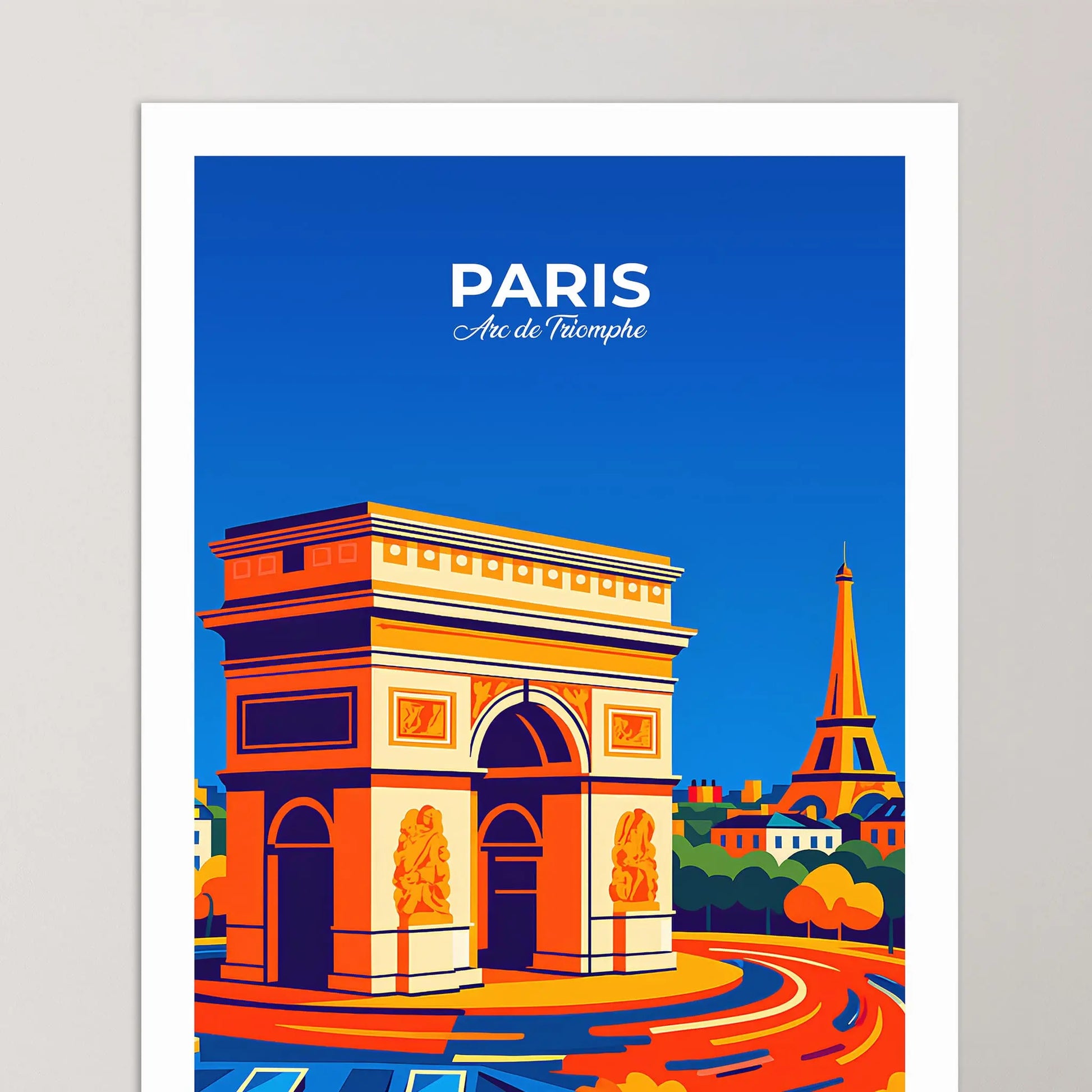 Affiche Paris - Poster vintage, impression artistique murale
