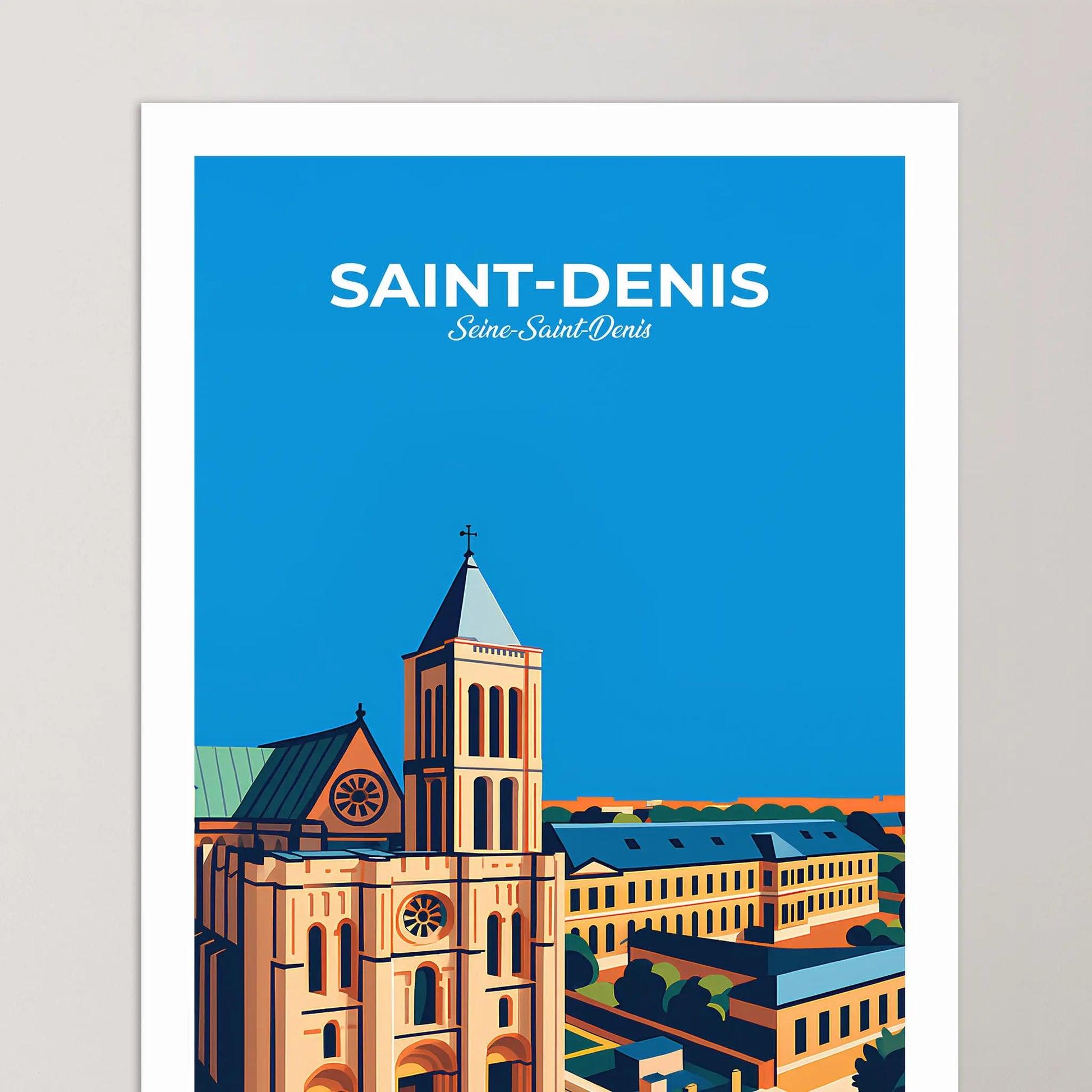 Affiche Saint-Denis - Poster vintage, impression artistique murale