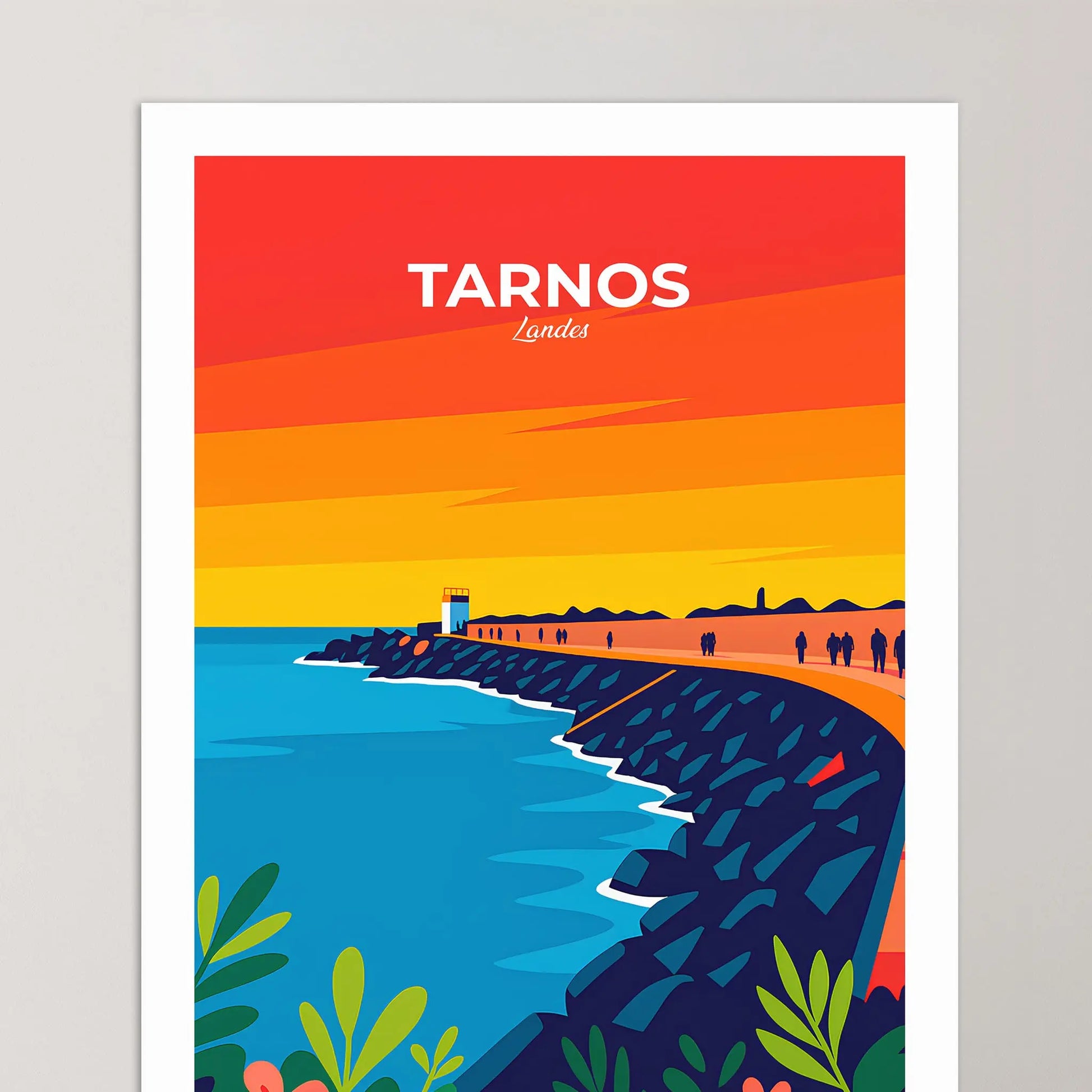 Affiche Tarnos - Poster vintage, impression artistique murale