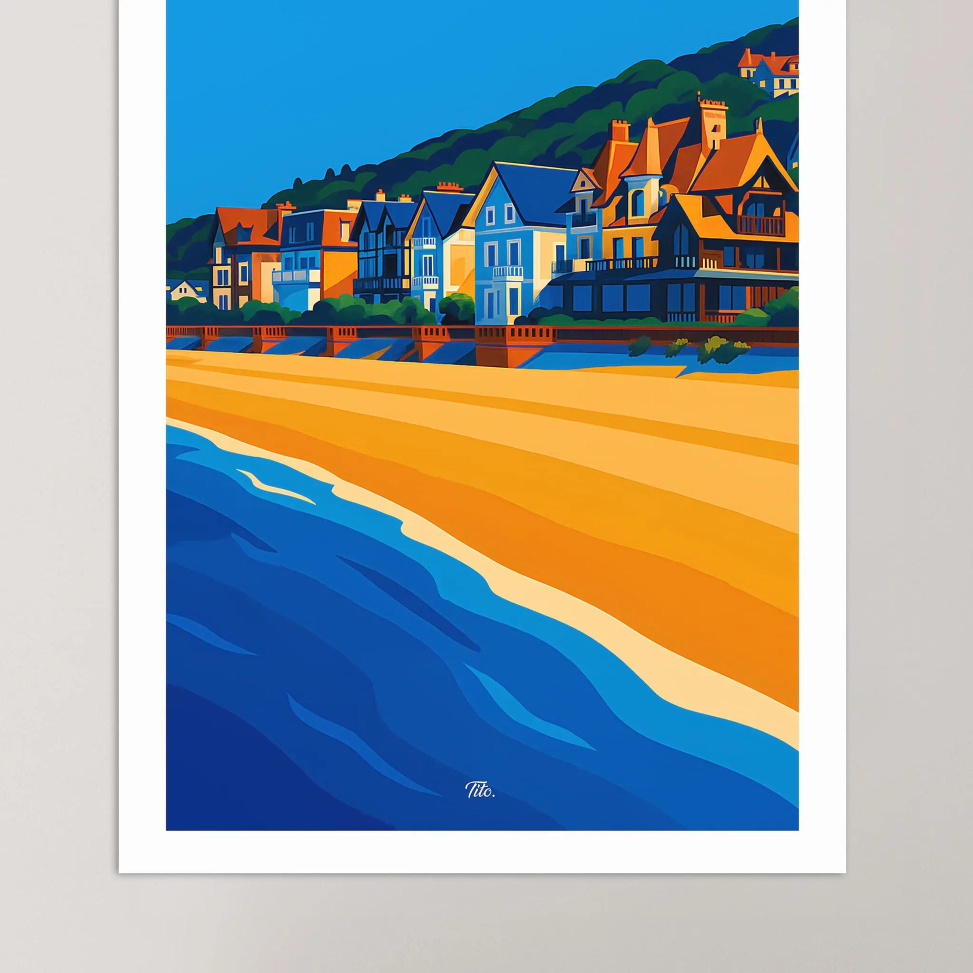 Affiche Calvados - Poster vintage, impression artistique murale