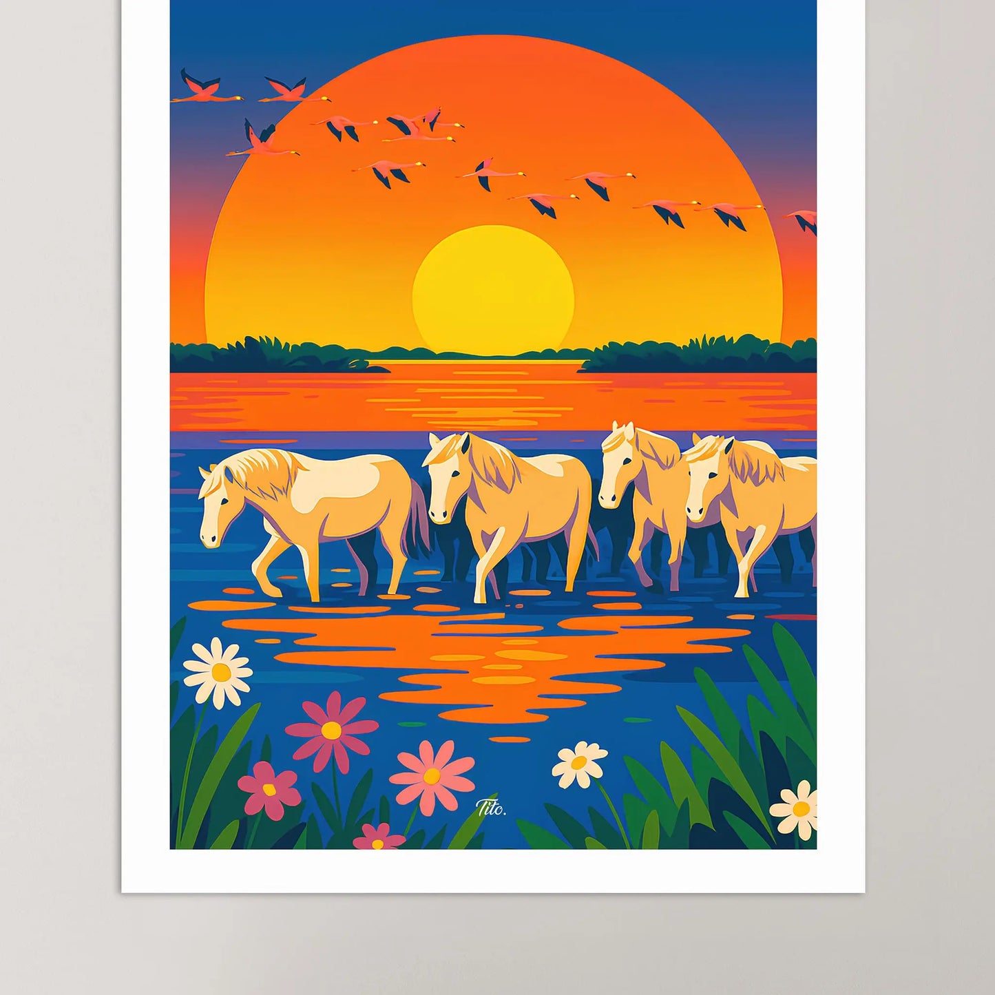 Affiche Camargue
