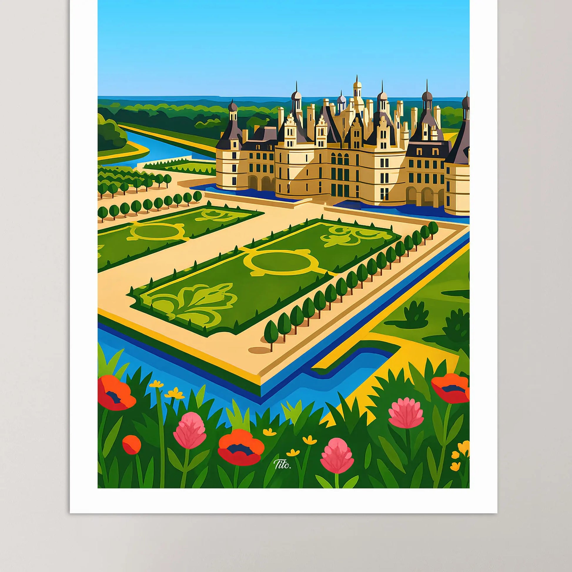 Affiche Chambord - Poster vintage, impression artistique murale