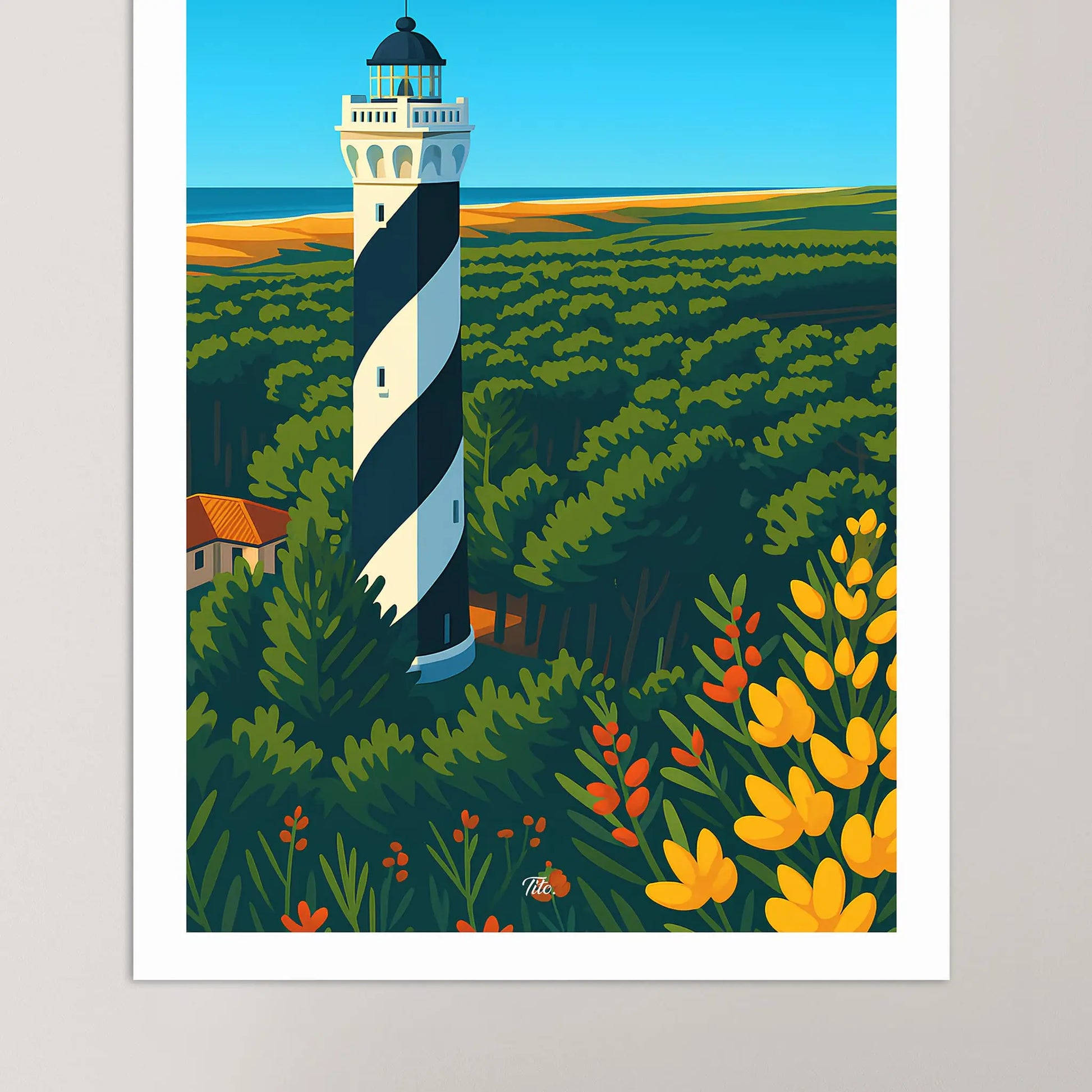 Affiche Contis - Poster vintage, impression artistique murale