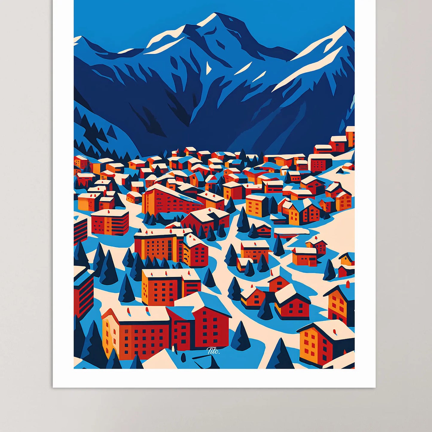Affiche Les Deux Alpes