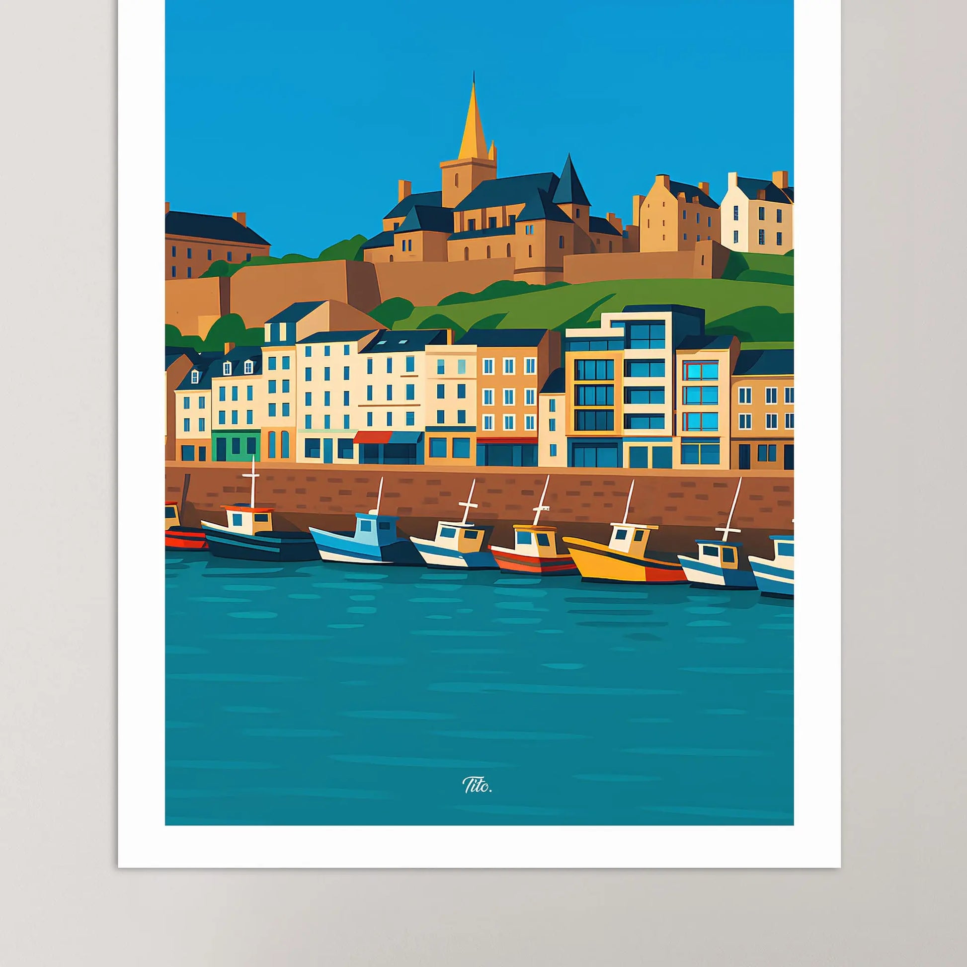 Affiche Granville - Poster vintage, impression artistique murale