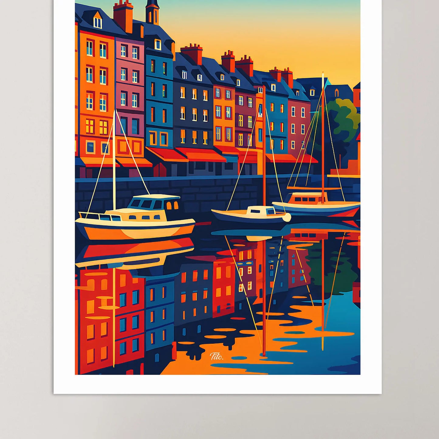 Affiche Honfleur