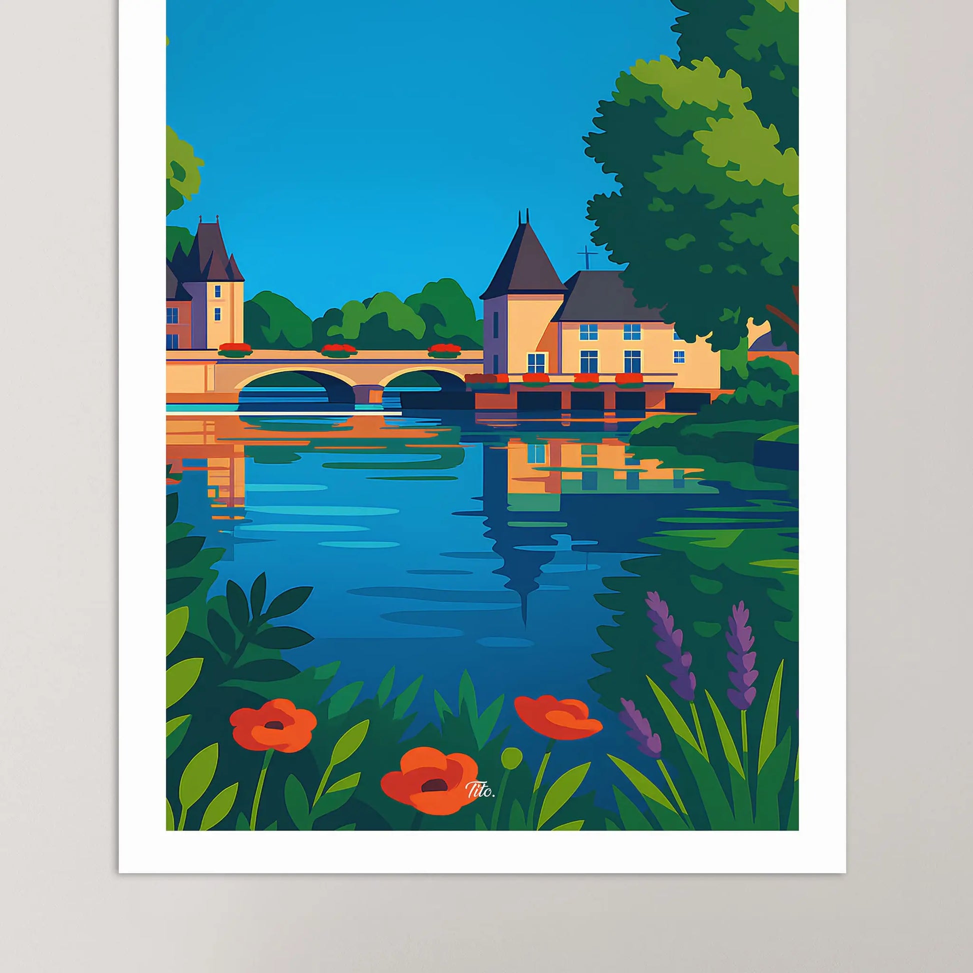 Affiche La Flèche - Poster vintage, impression artistique murale